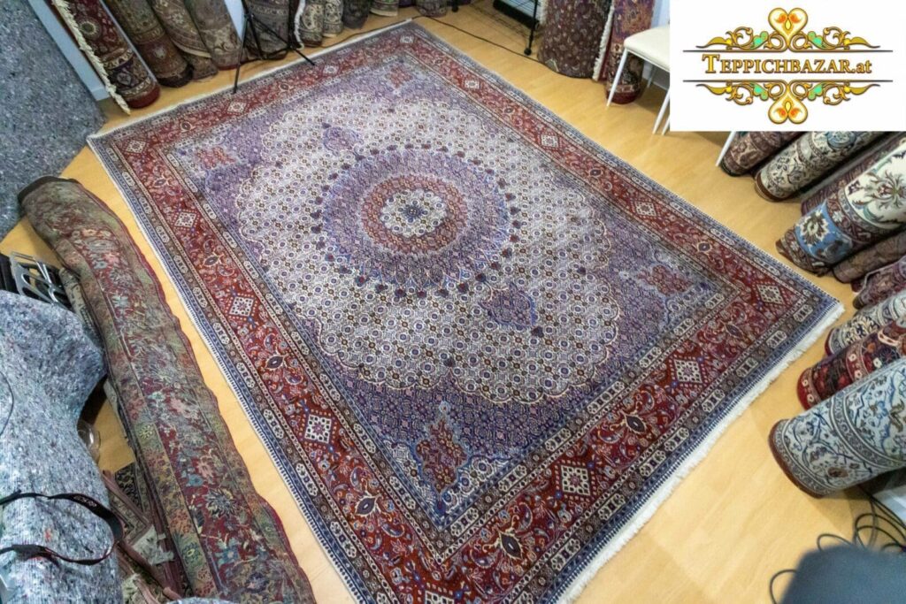 Perserteppich Moud 360x245 cm Wolle handgeknüpft (Verkauft)