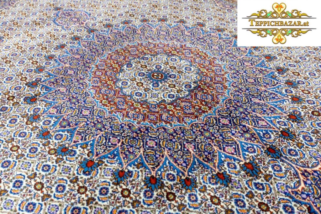 Perserteppich Moud 360x245 cm Wolle handgeknüpft (Verkauft)