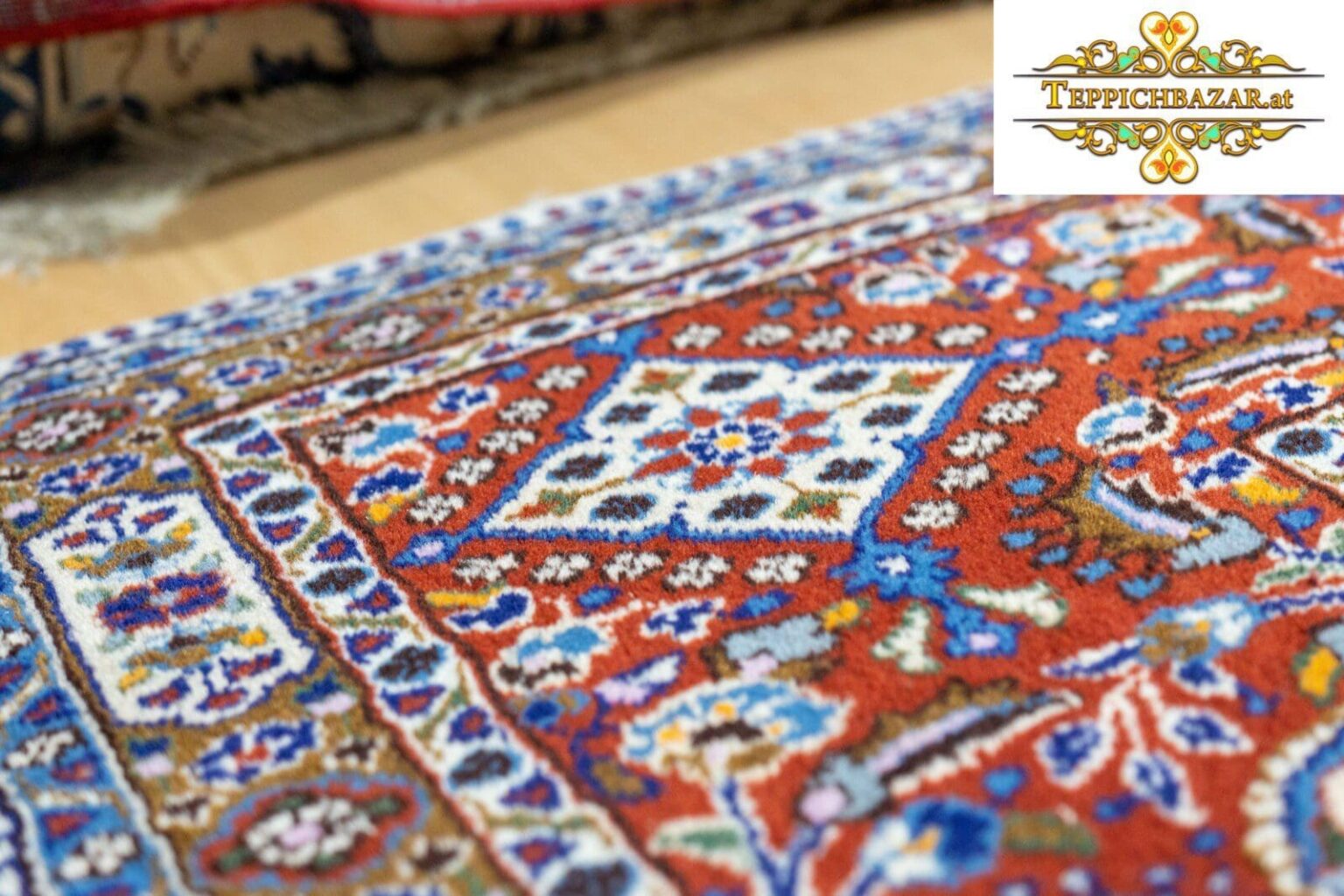 Perserteppich Moud 360x245 cm Wolle handgeknüpft (Verkauft)