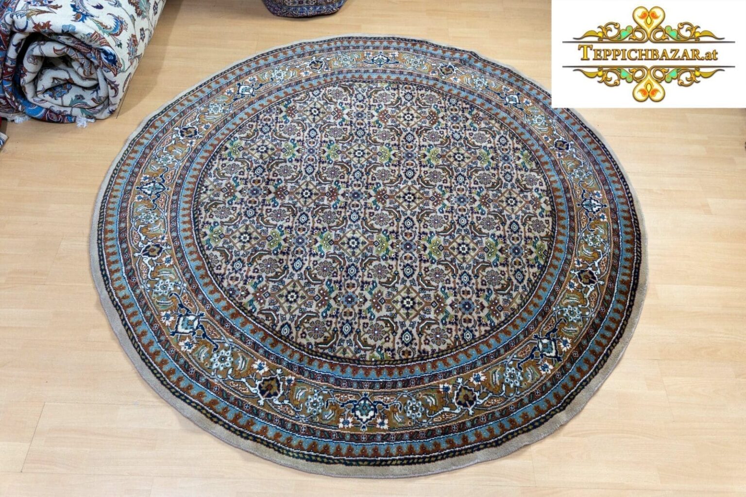 Perserteppich Moud ca 200cm rund handgeknüpft (Verkauft)