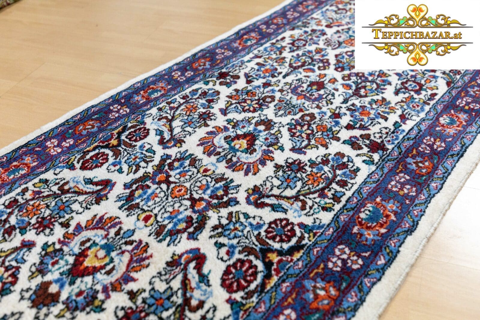 Perserteppich Sarough ca 380x86 cm Wolle handgeknüpft (Verkauft)