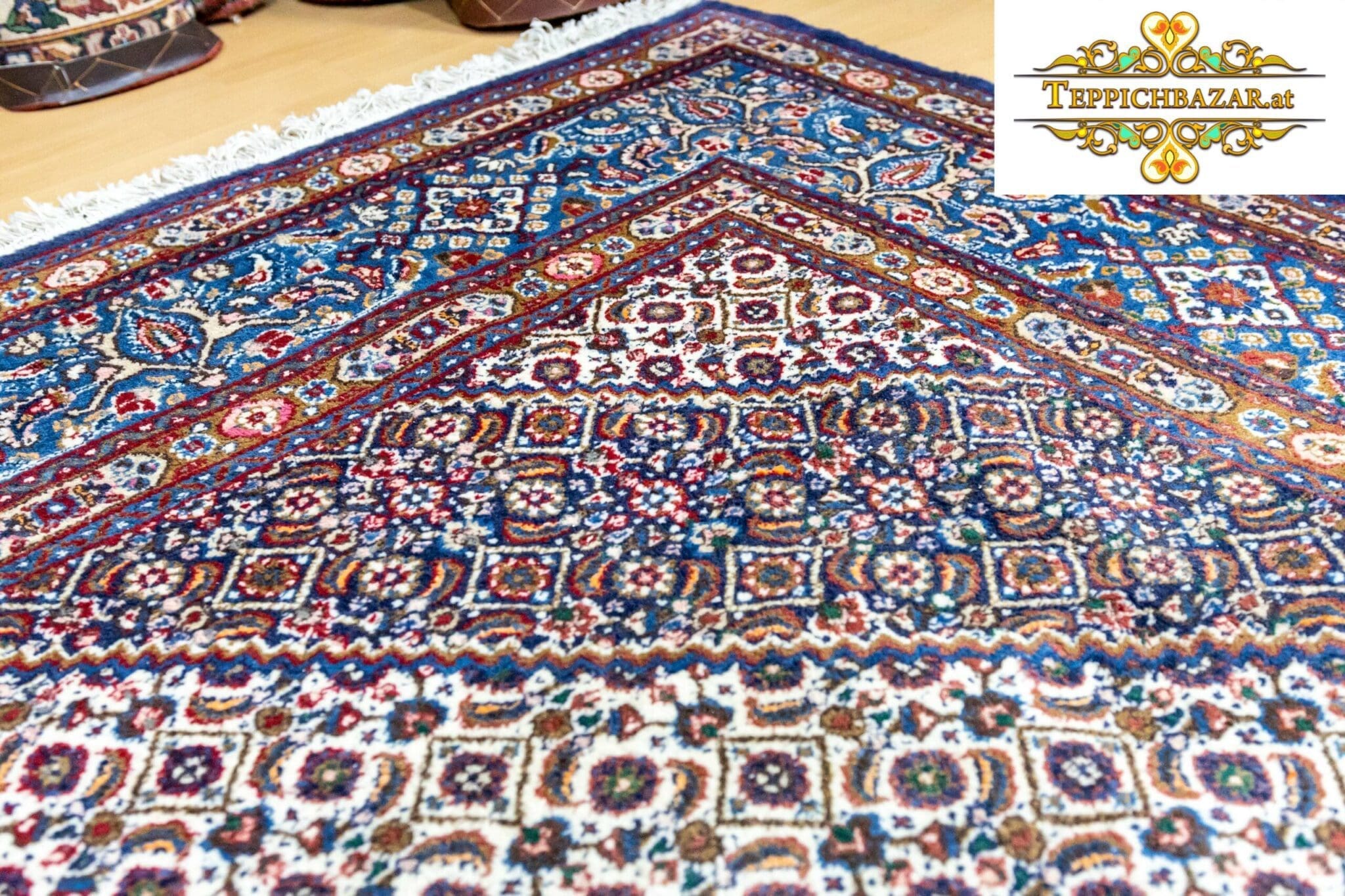 Perserteppich Moud 305 x 210 cm Wolle handgeknüpft (Verkauft)