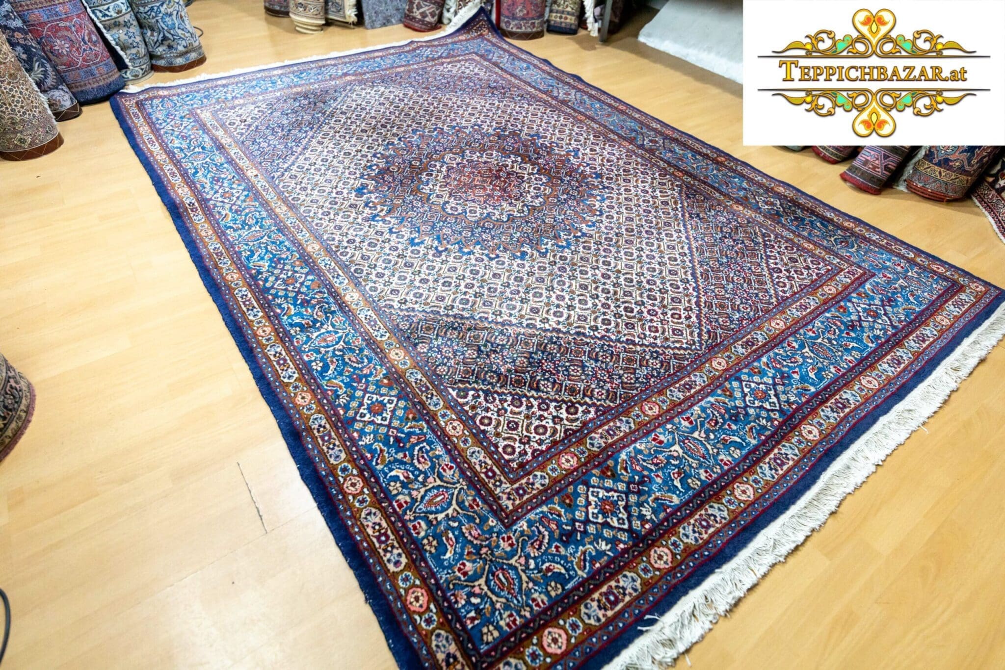 Perserteppich Moud 305 x 210 cm Wolle handgeknüpft (Verkauft)