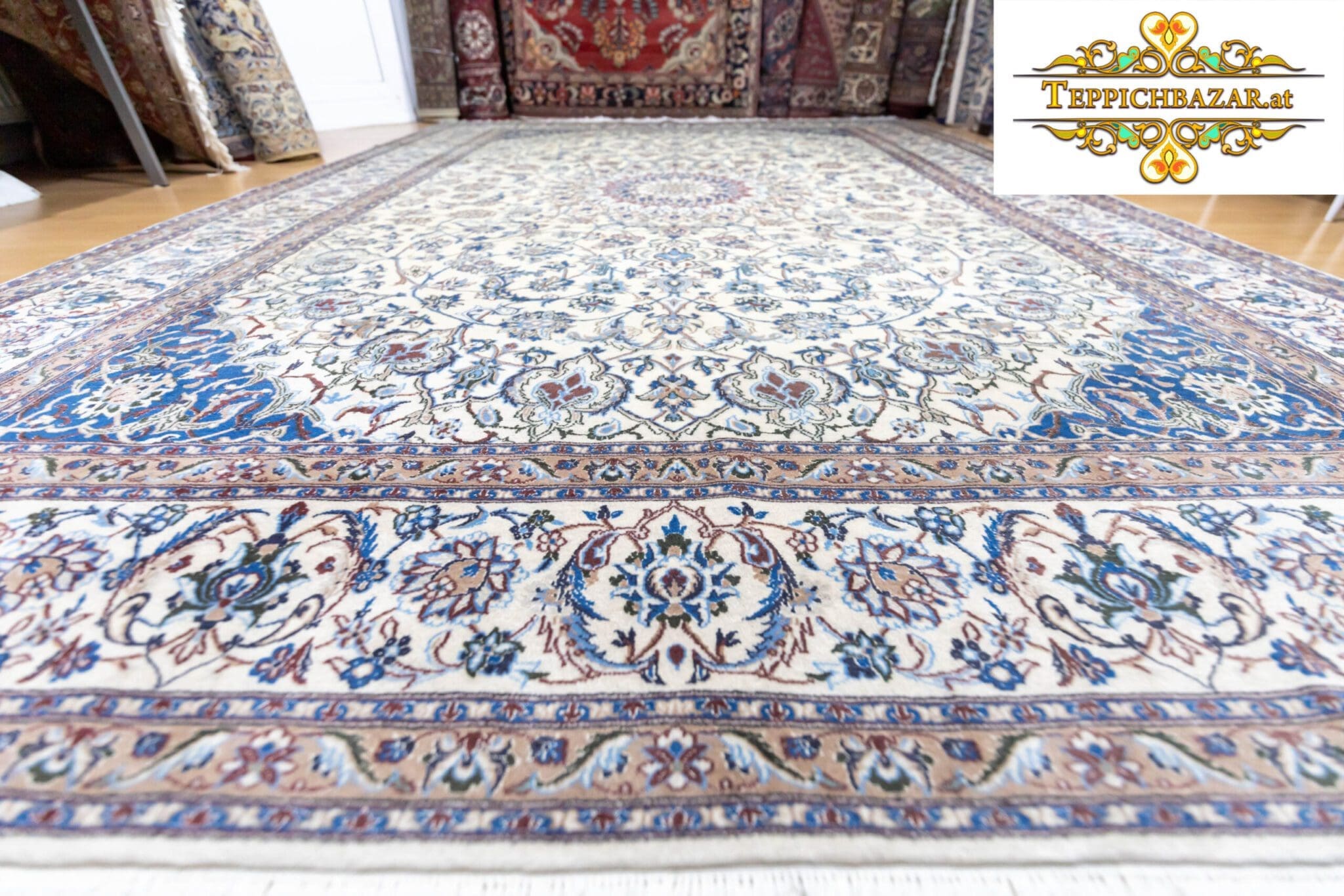 Perserteppich Nain 350x250cm Wolle handgeknüpft (Verkauft)