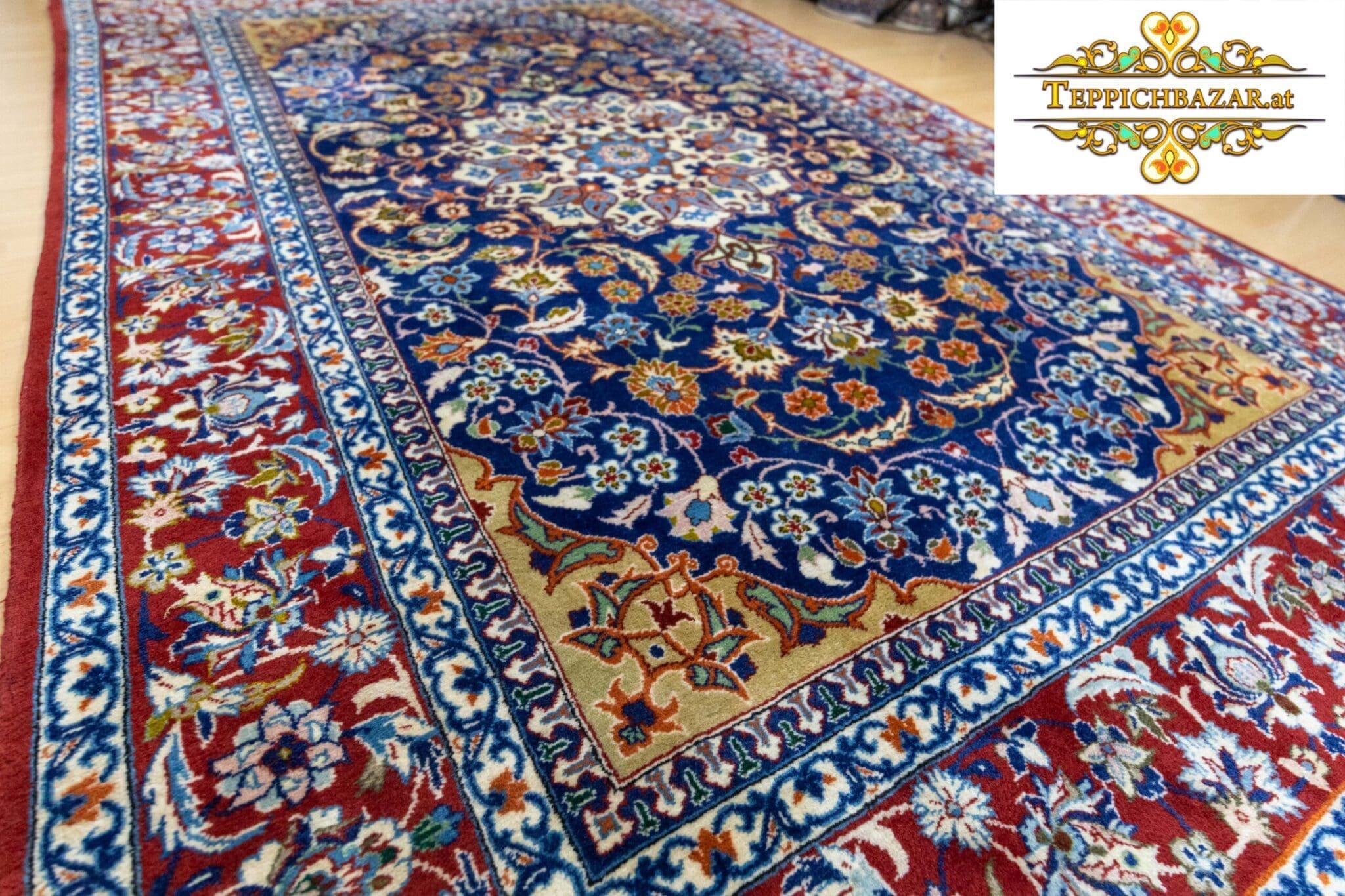 Perserteppich Isfahan 319x215cm handgeknüpft (Verkauft)
