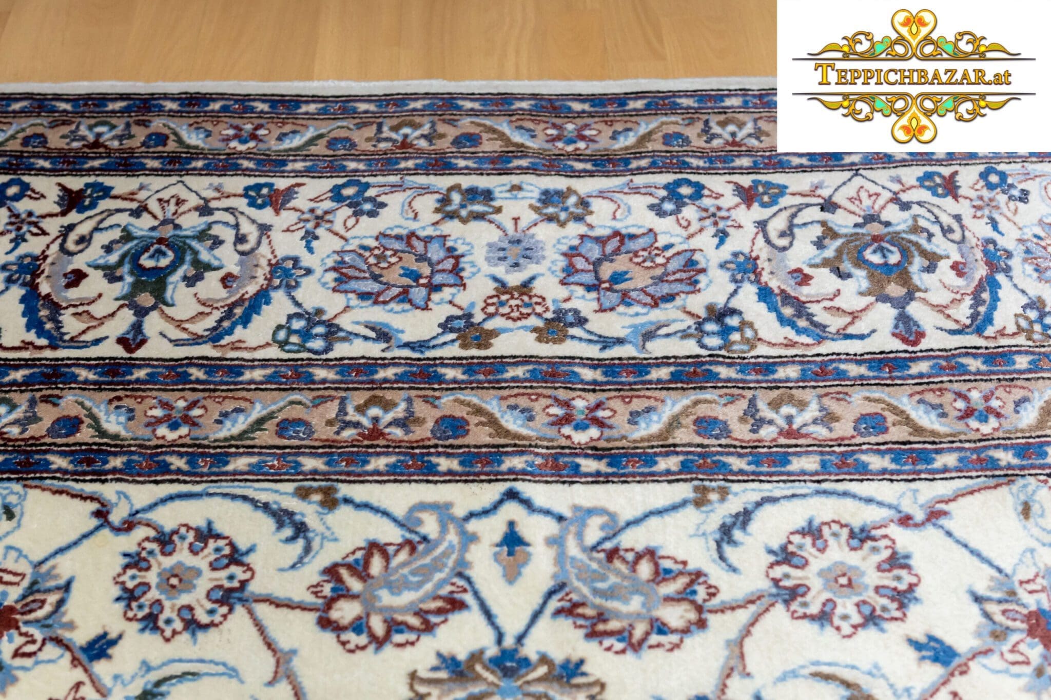 Perserteppich Nain 350x250cm Wolle handgeknüpft (Verkauft)