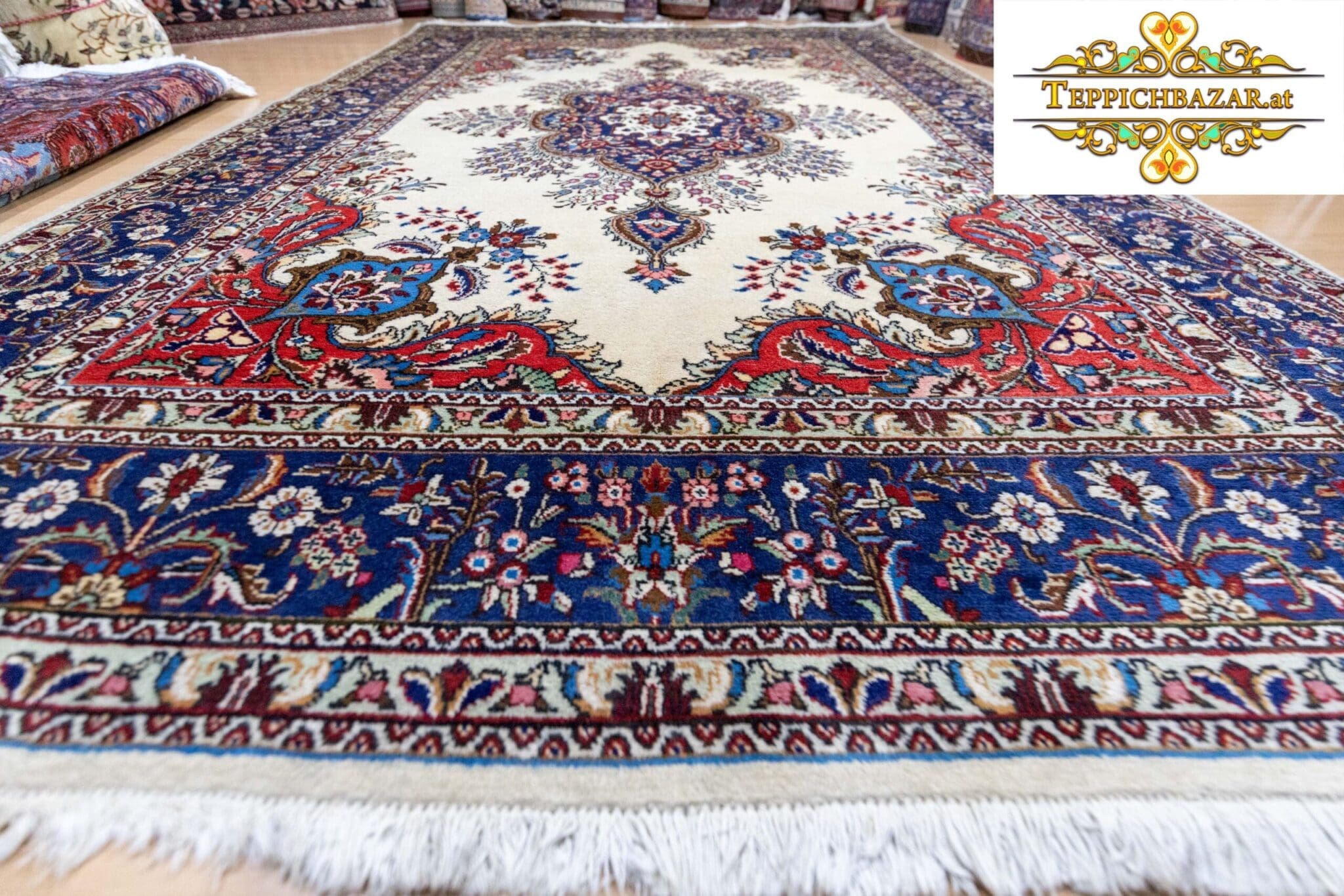 Perserteppich Täbriz ca. 312 x 218 cm Wolle handgeknüpft
