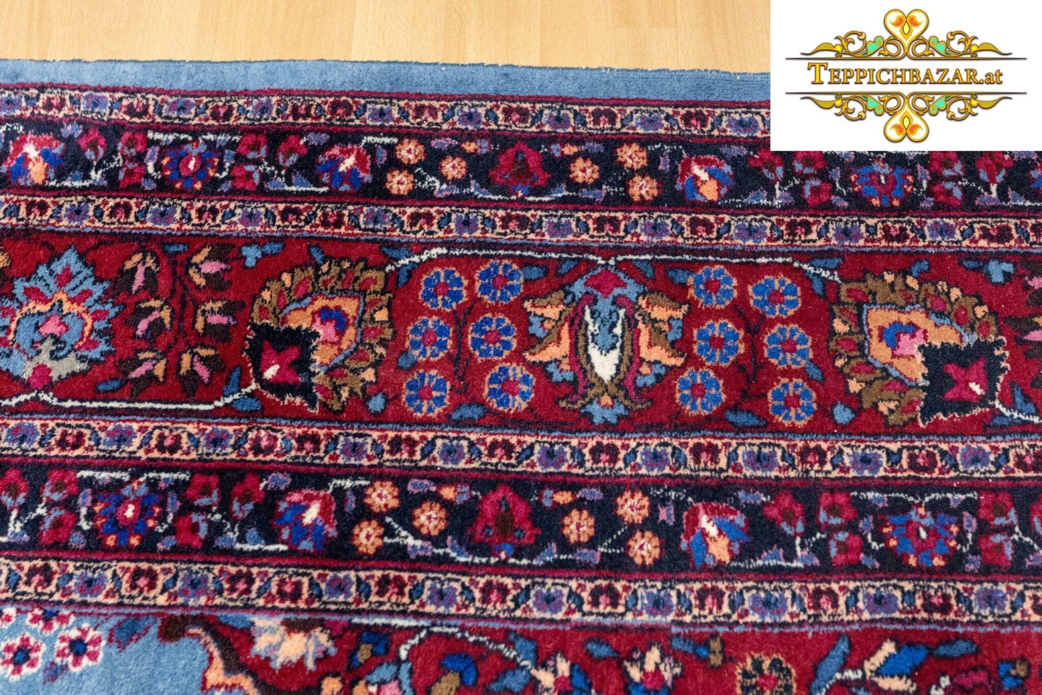Perserteppich Sabzevar ca. 340 x 251 cm Wolle handgeknüpft