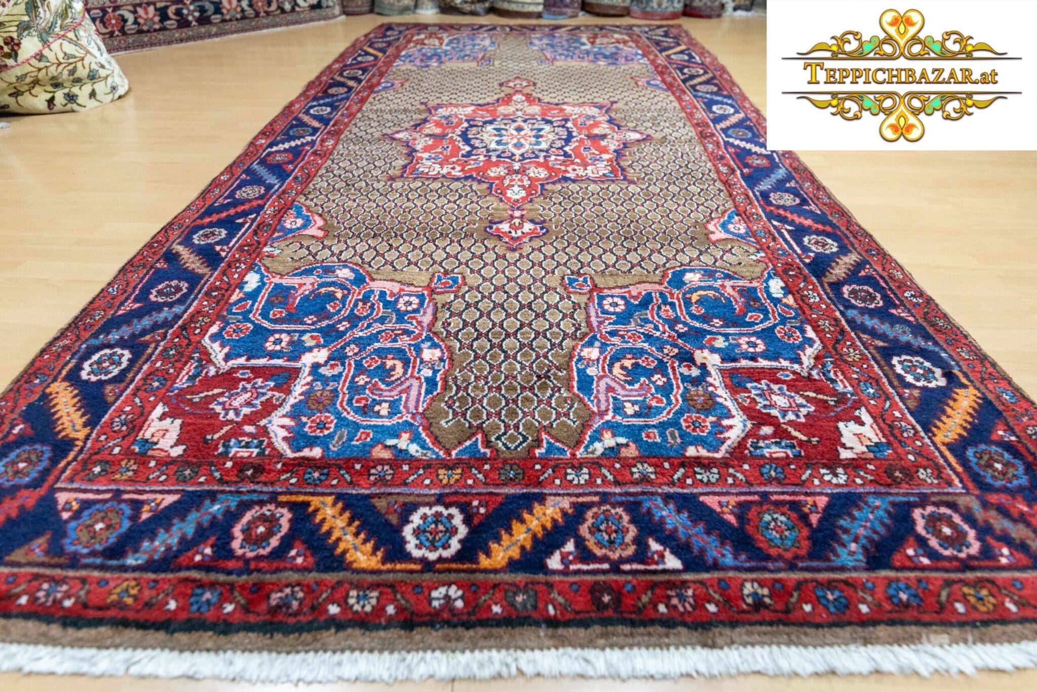 Perserteppich Koliai ca 302 x 159 cm Wolle handgeknüpft