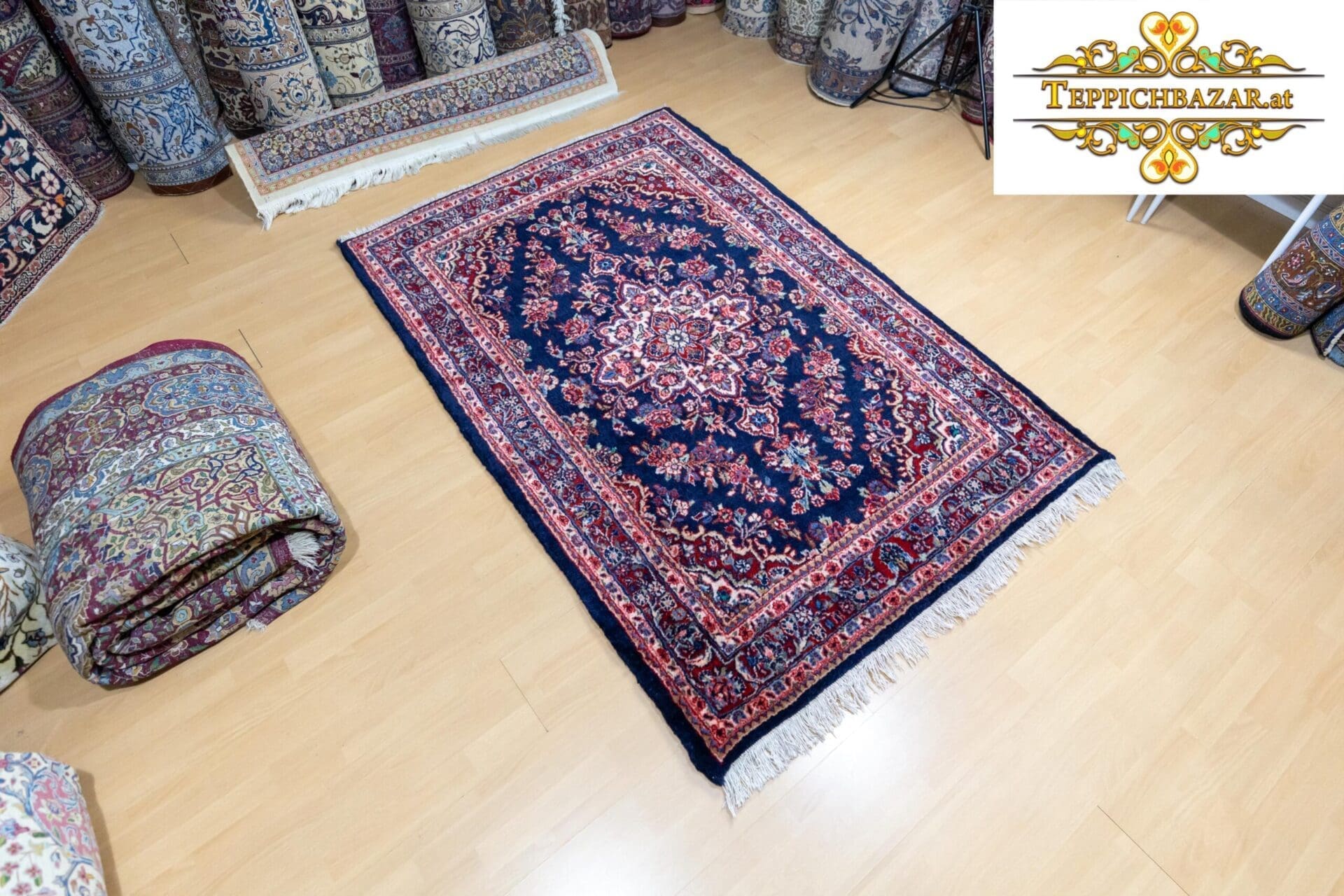 Perserteppich Sarough Farahan ca 200x135 cm Wolle handgeknüpft