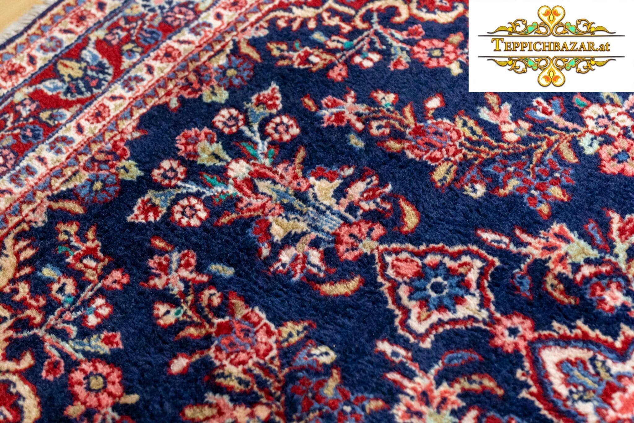 Perserteppich Sarough Farahan ca 200x135 cm Wolle handgeknüpft