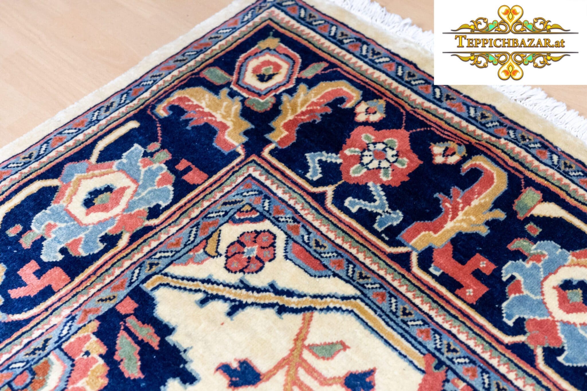 Perserteppich Sarough Farahan ca. 290x210 cm Wolle handgeknüpft