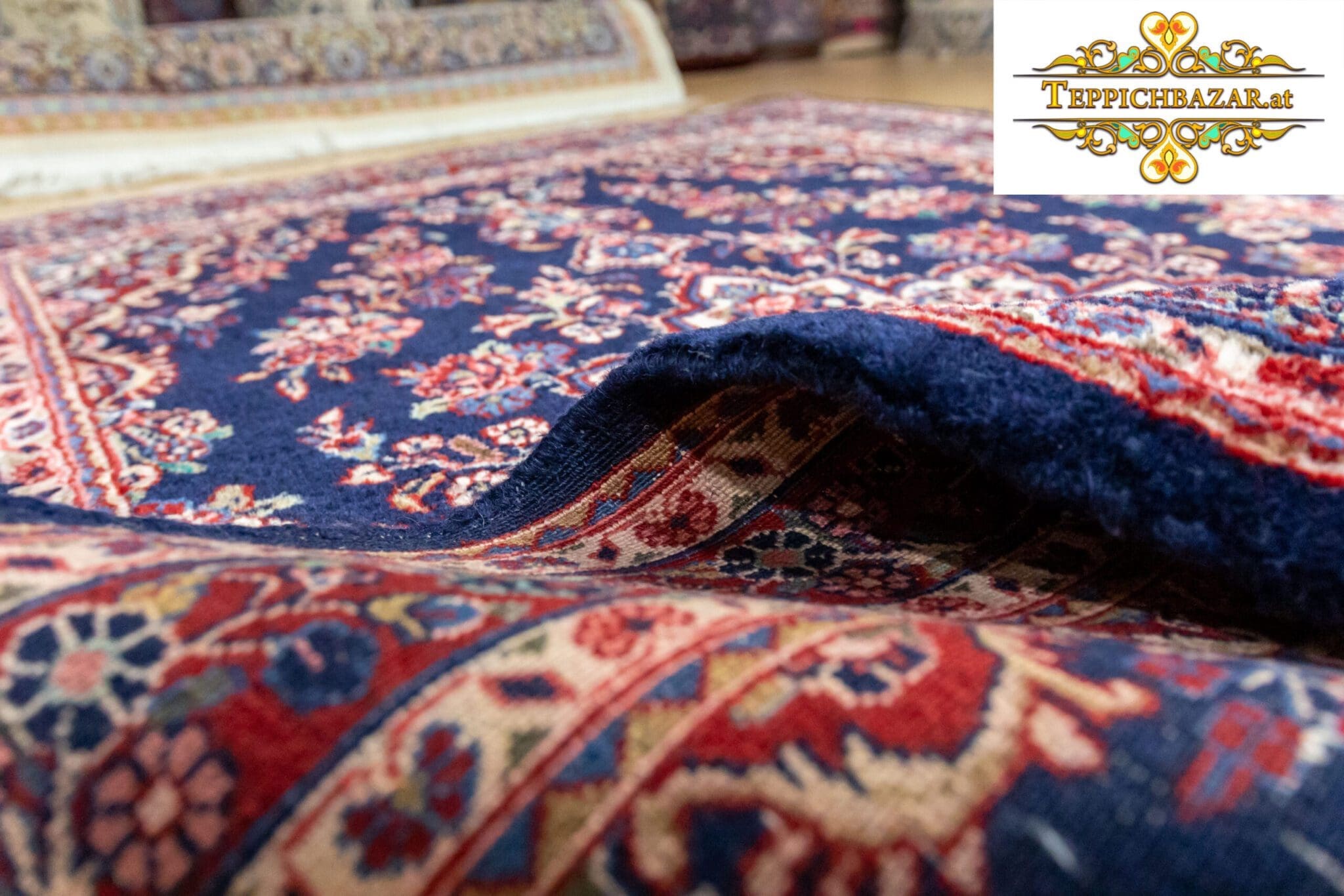 Perserteppich Sarough Farahan ca 200x135 cm Wolle handgeknüpft