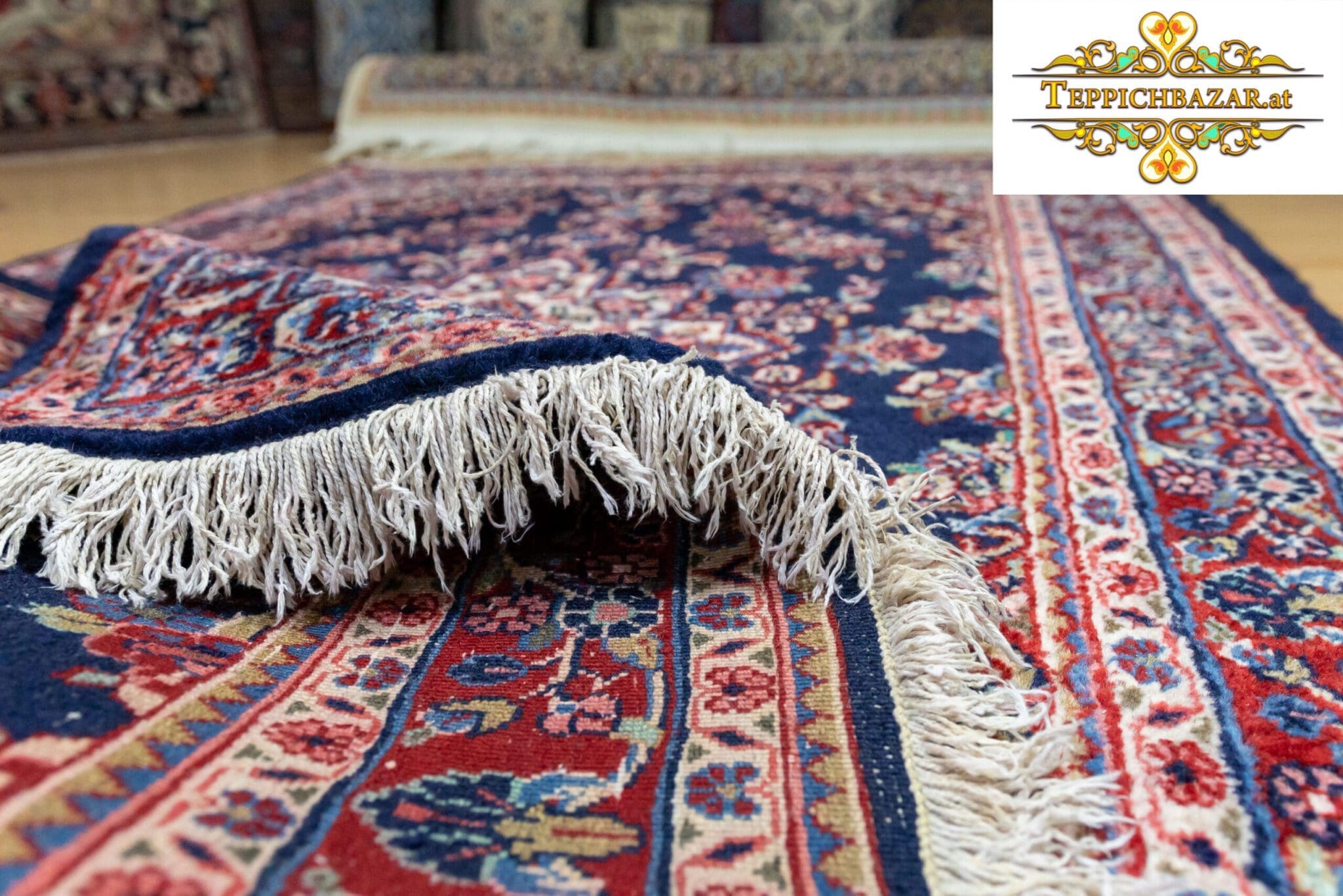 Perserteppich Sarough Farahan ca 200x135 cm Wolle handgeknüpft