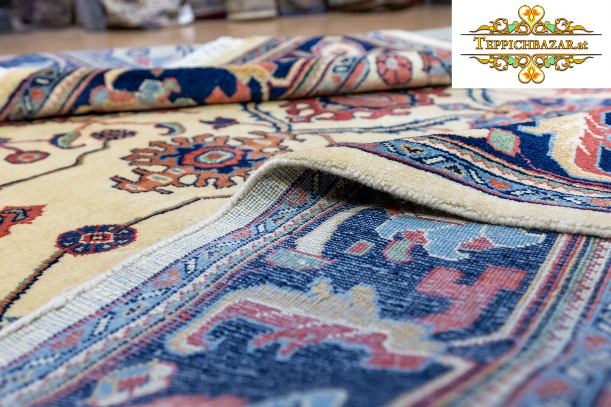 Perserteppich Sarough Farahan ca. 290x210 cm Wolle handgeknüpft