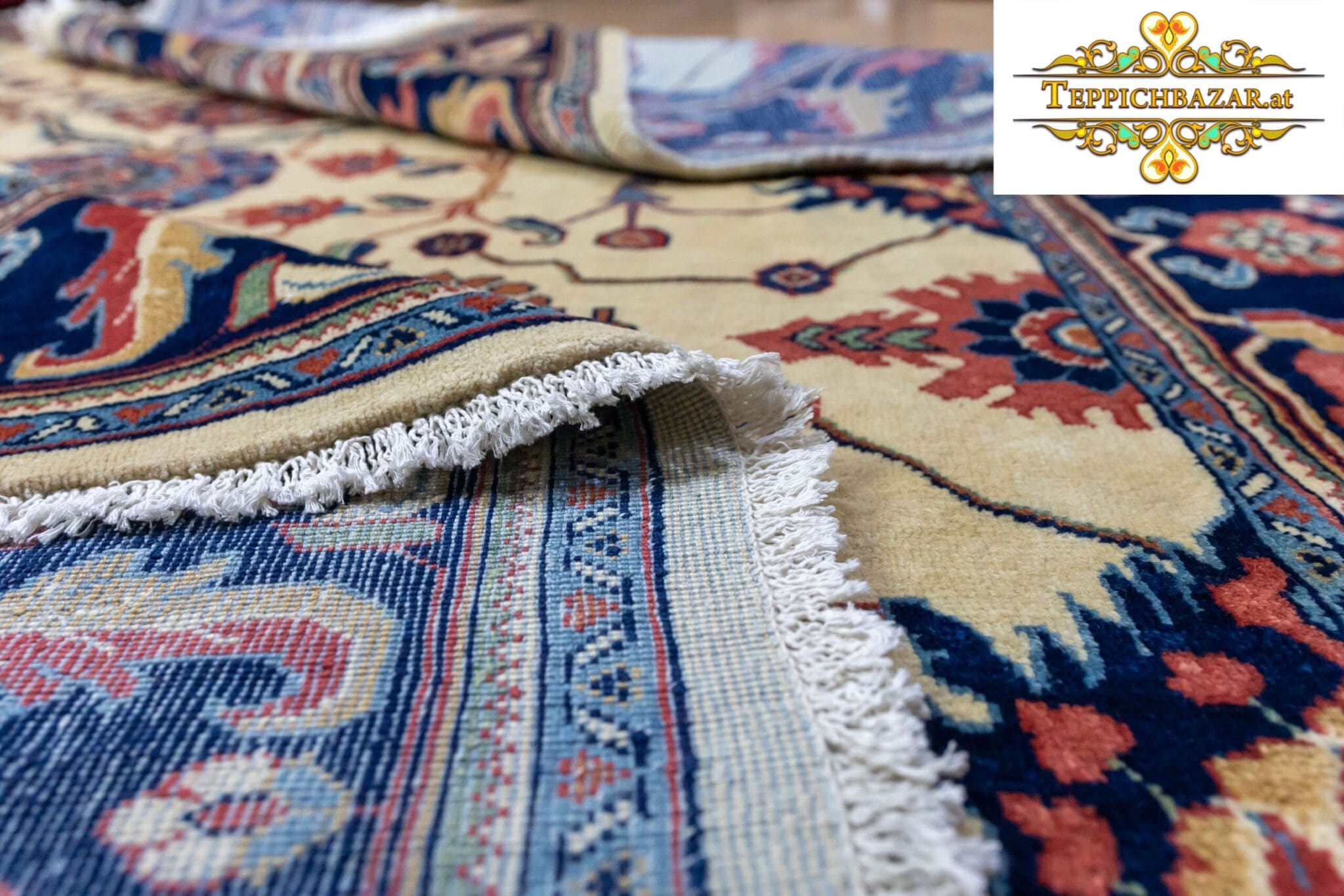 Perserteppich Sarough Farahan ca. 290x210 cm Wolle handgeknüpft