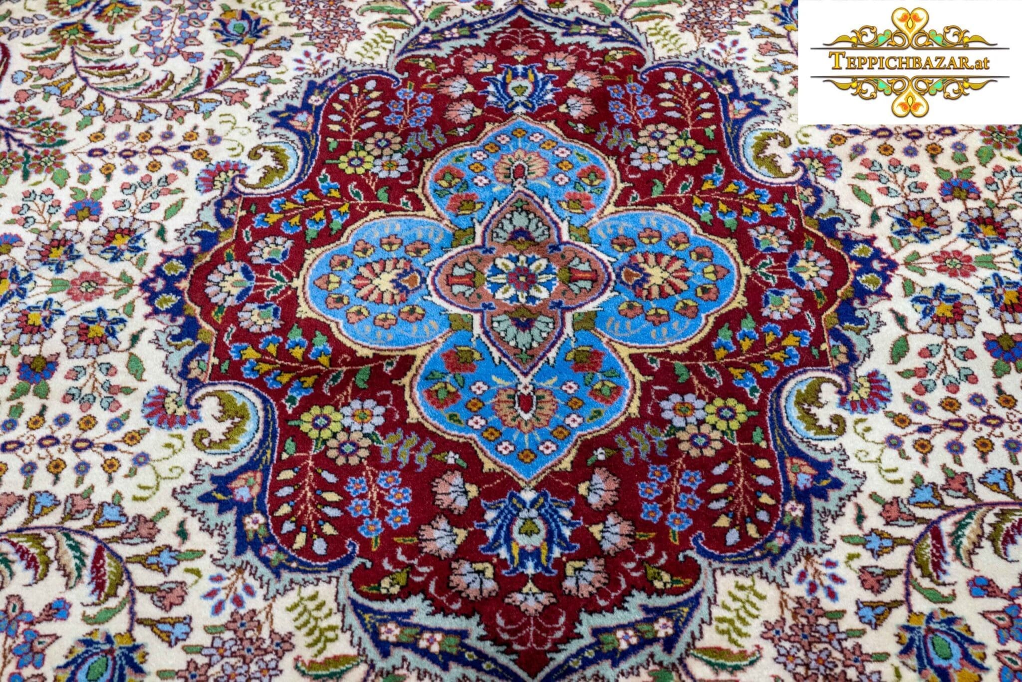 Perserteppich Täbriz 307 x 208 cm Wolle handgeknüpft