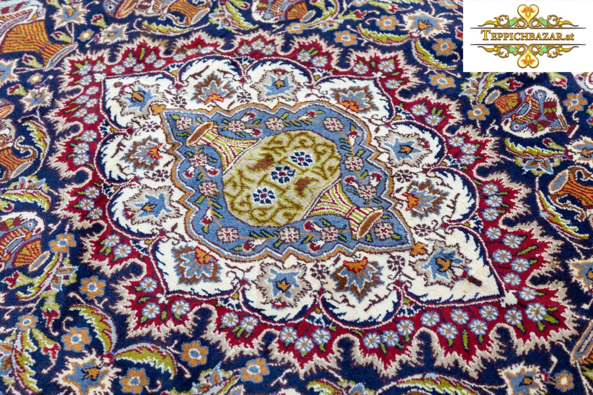 Perserteppich Kashmar 298 x 196 cm Wolle handgeknüpft (Verkauft)