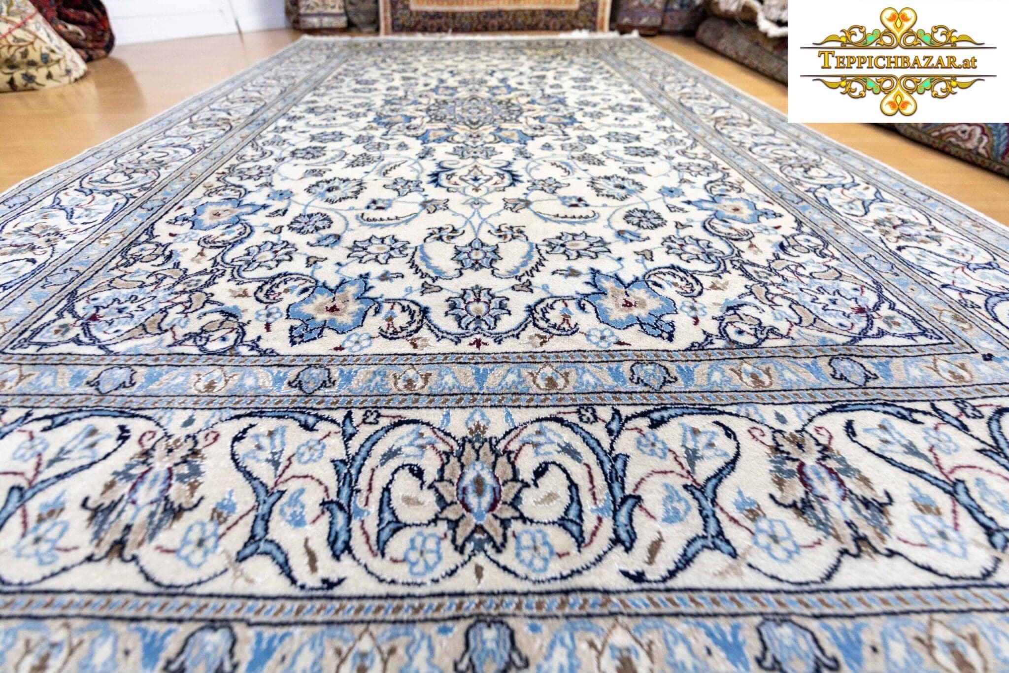 Perserteppich Nain ca. 300 x 200 cm Wolle handgeknüpft (Verkauft)
