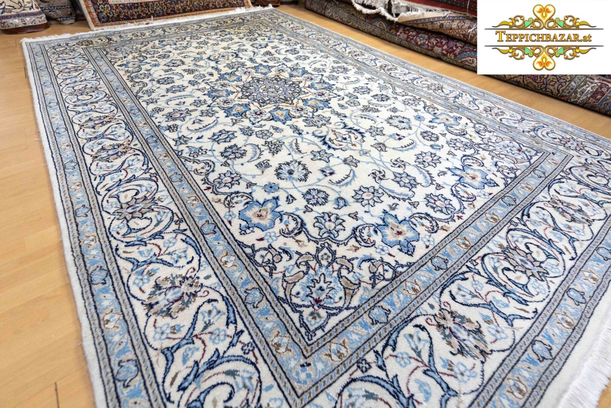 Perserteppich Nain ca. 300 x 200 cm Wolle handgeknüpft (Verkauft)