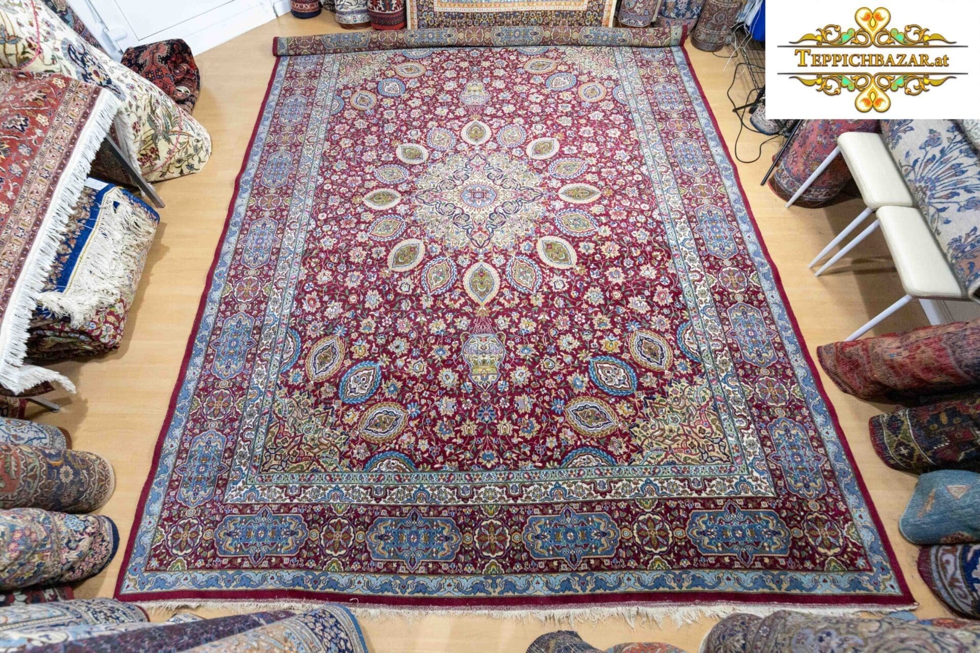 Perserteppich Ardabil 370 x 275 cm Wolle handgeknüpft