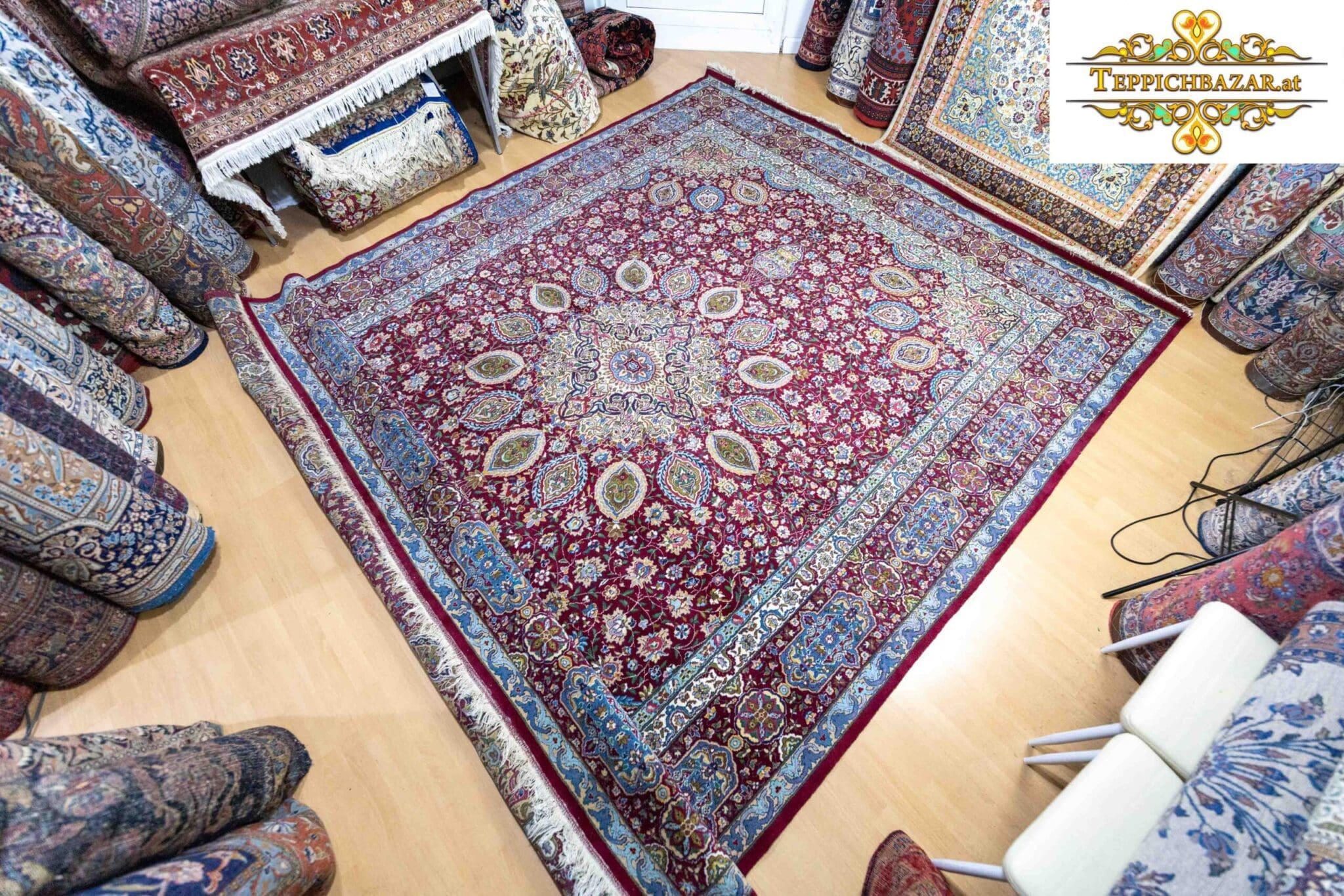 Perserteppich Ardabil 370 x 275 cm Wolle handgeknüpft