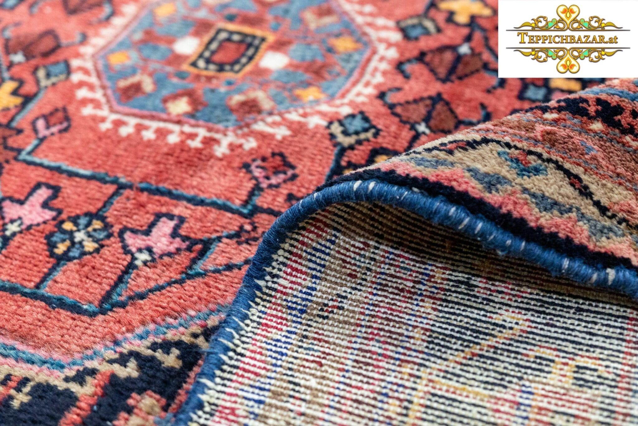 Perserteppich Hamedan 242 x 156 cm Wolle handgeknüpft