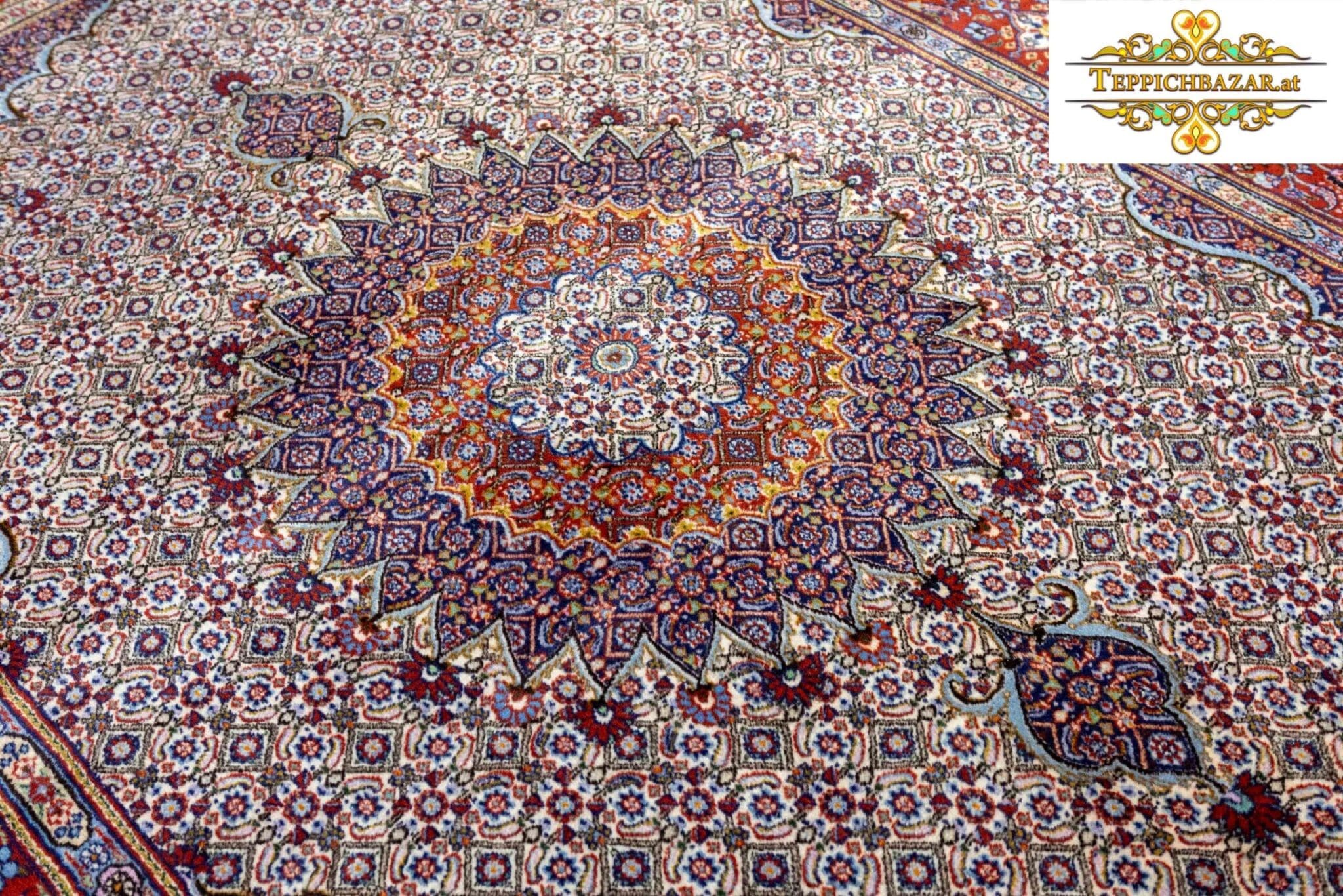 Perserteppich Moud 288 x 200 cm Wolle handgeknüpft (Verkauft)