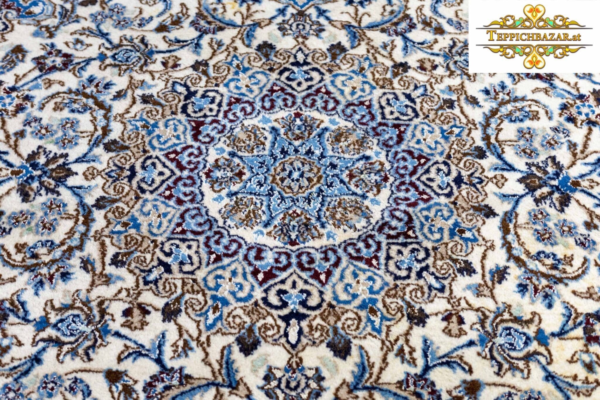 Perserteppich Nain 300 x 190 cm Wolle handgeknüpft (Verkauft)