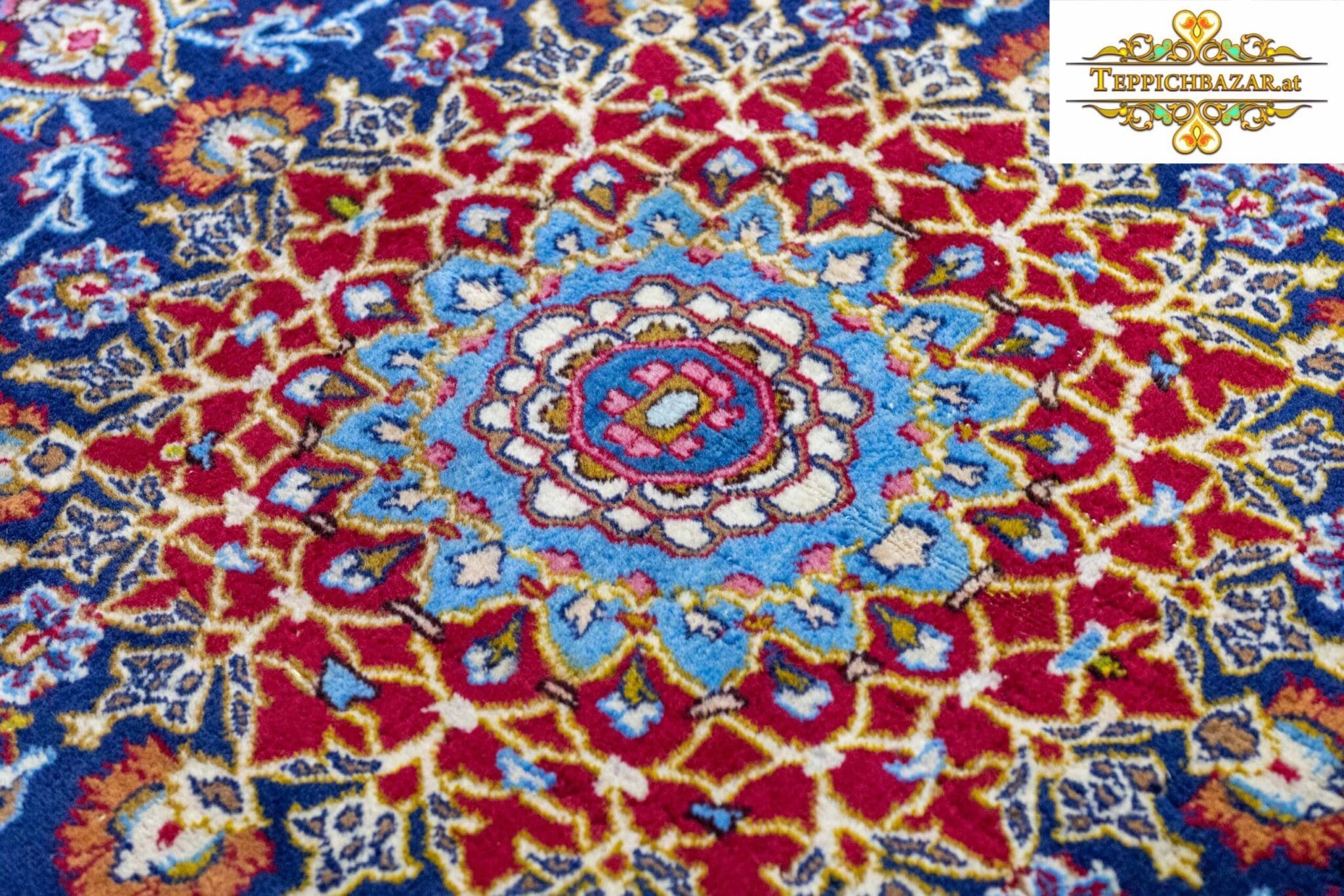 Perserteppich Isfahan 292 x 196 cm Wolle handgeknüpft (Verkauft)