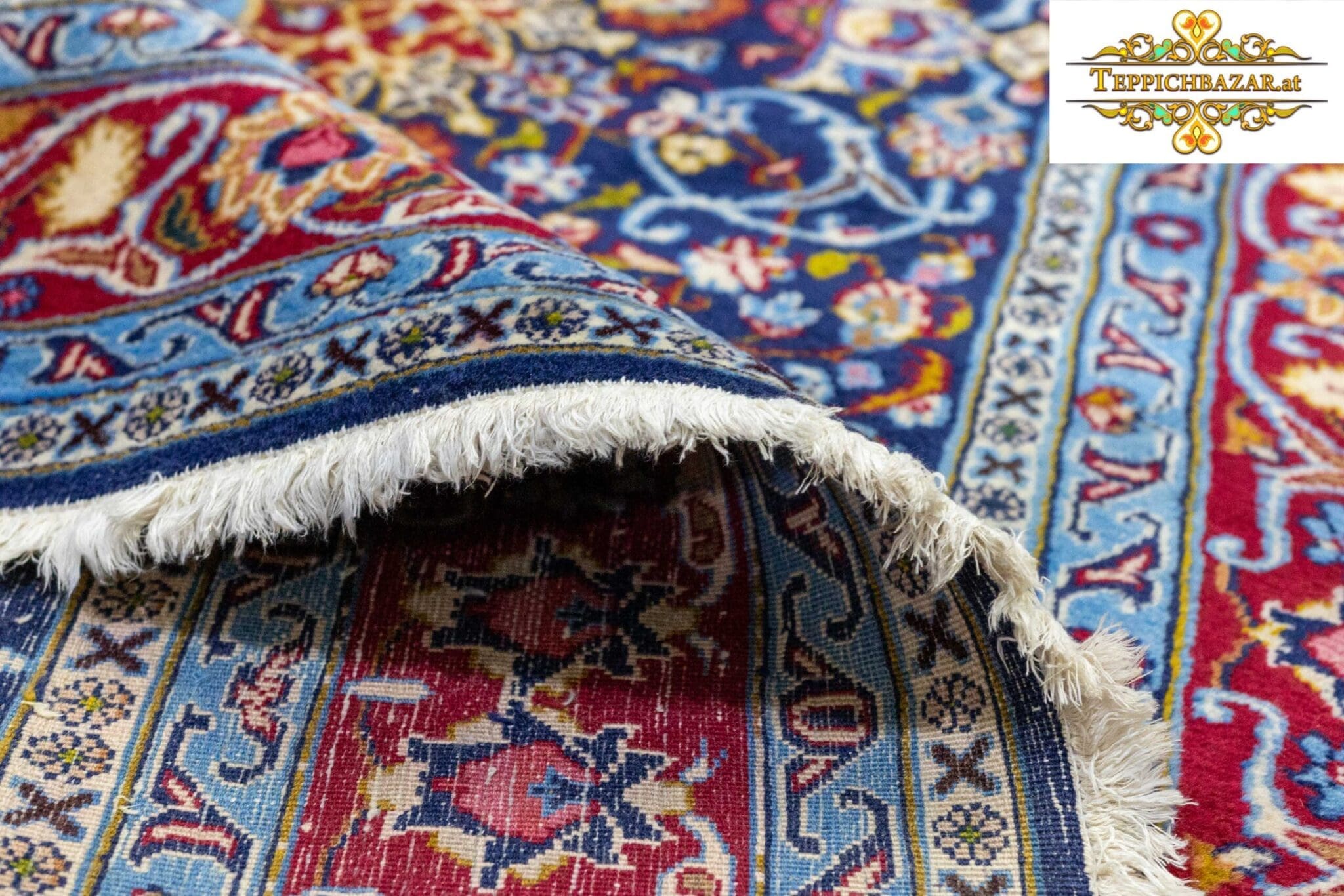 Perserteppich Isfahan 292 x 196 cm Wolle handgeknüpft (Verkauft)
