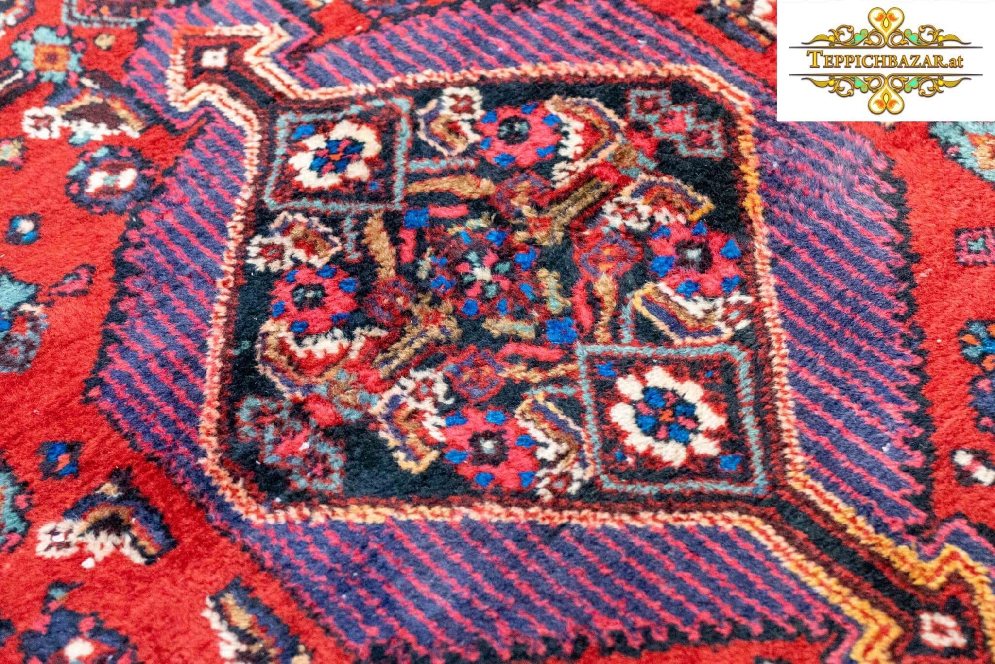 Perserteppich Hamedan 245x133 cm Wolle handgeknüpft