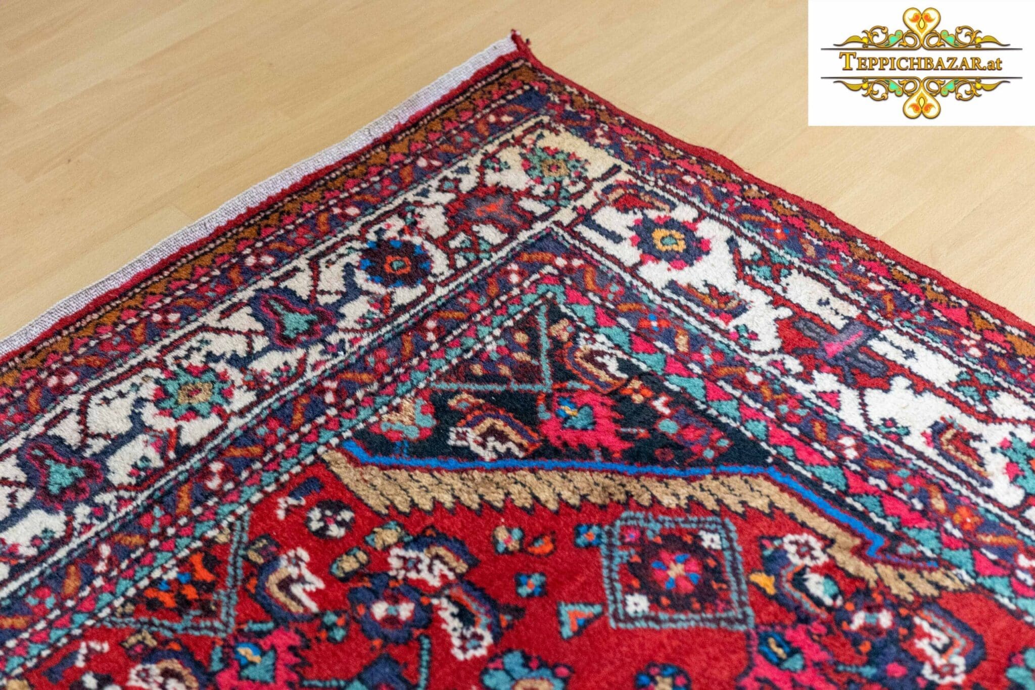 Perserteppich Hamedan 245x133 cm Wolle handgeknüpft