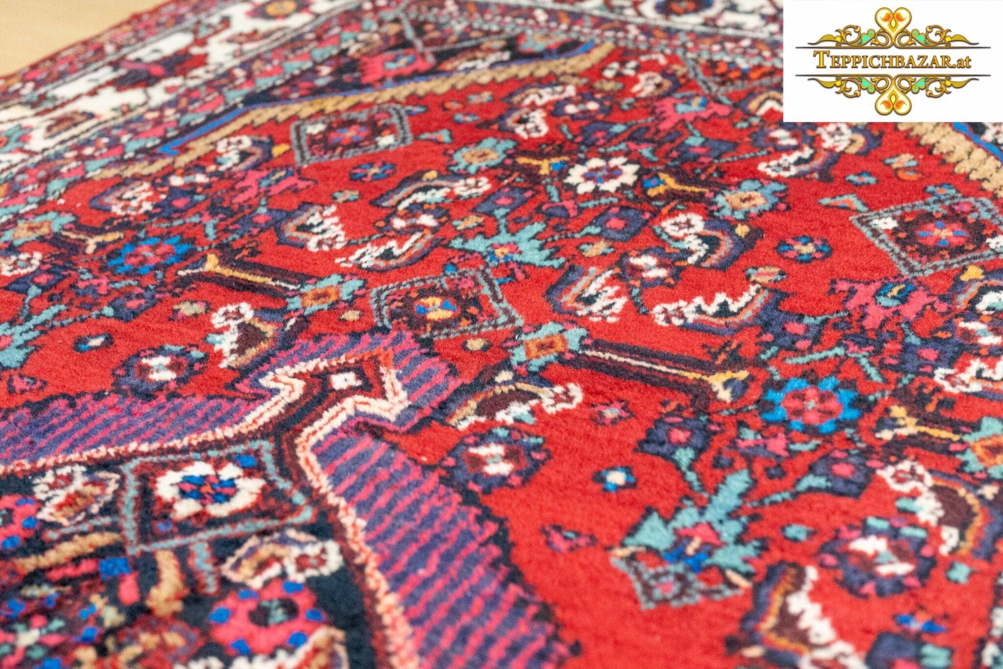 Perserteppich Hamedan 245x133 cm Wolle handgeknüpft
