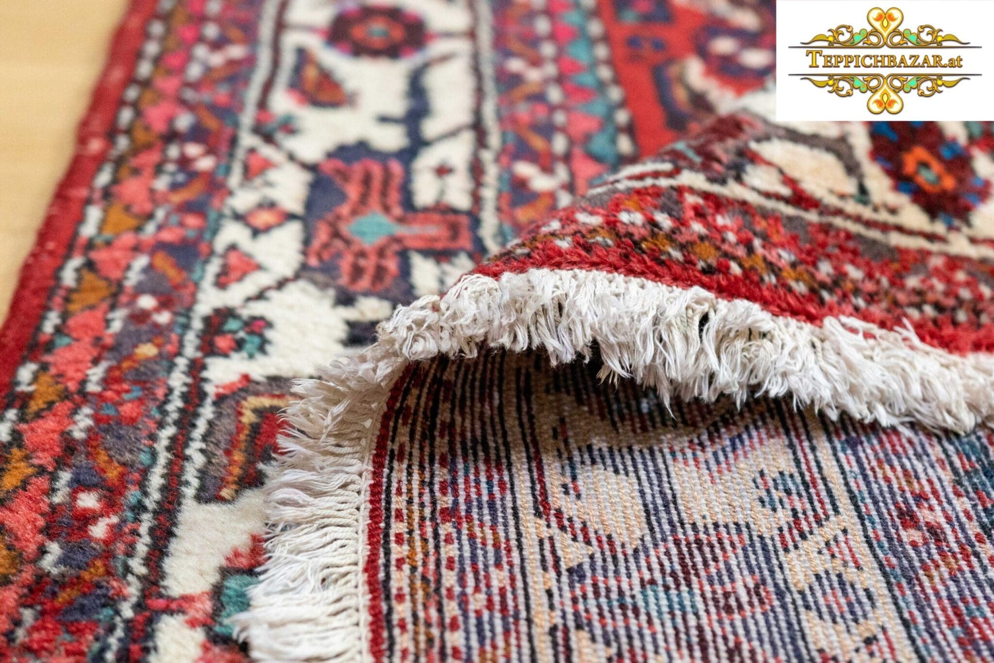 Perserteppich Hamedan 245x133 cm Wolle handgeknüpft