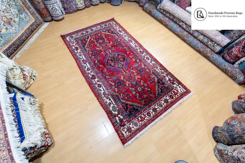 Perserteppich Hamedan 245x133 cm Wolle handgeknüpft