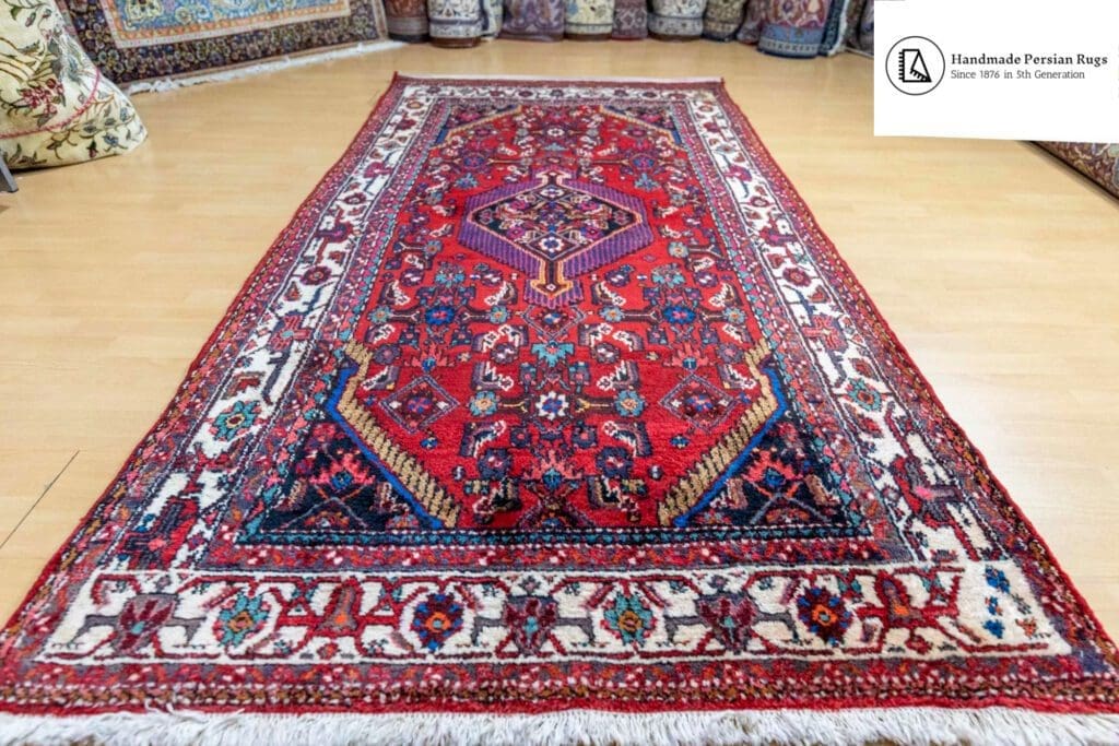 Perserteppich Hamedan 245x133 cm Wolle handgeknüpft