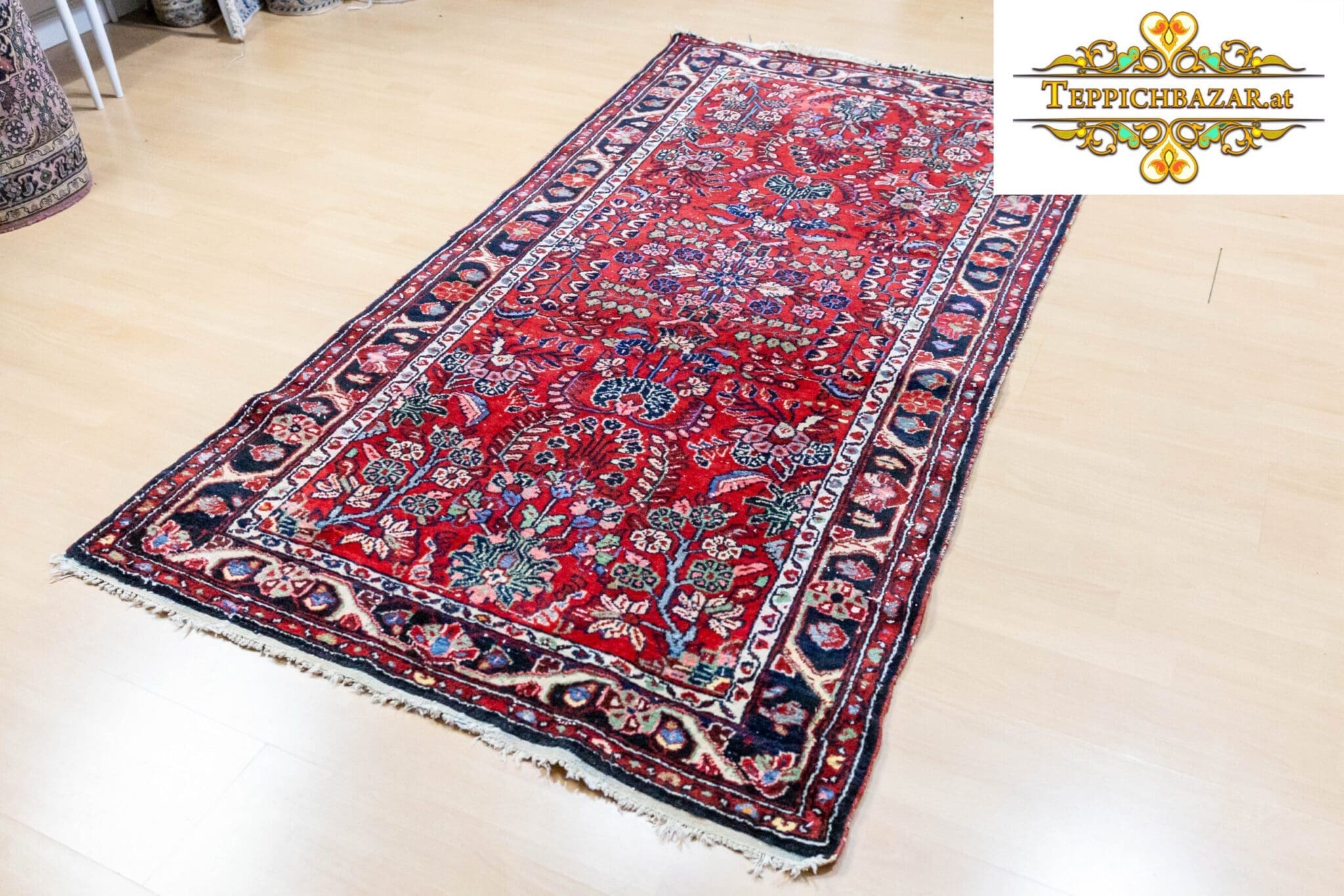 Perserteppich Malayer 201 x 107 cm handgeknüpft (Verkauft)