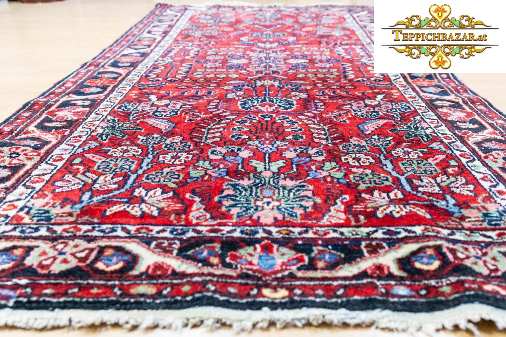Perserteppich Malayer 201 x 107 cm handgeknüpft (Verkauft)