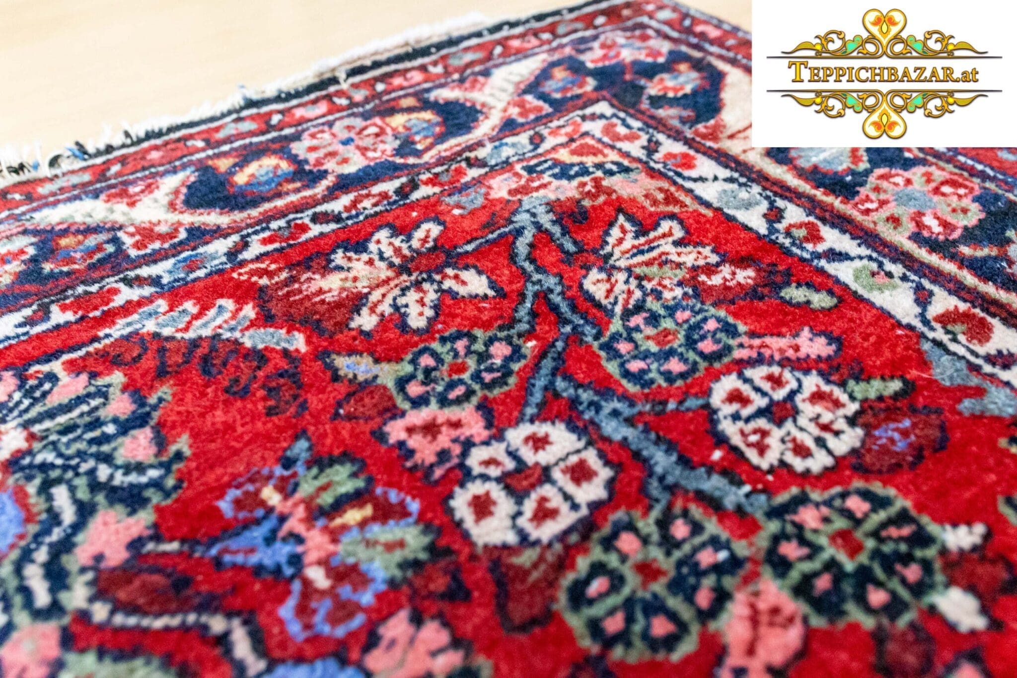 Perserteppich Malayer 201 x 107 cm handgeknüpft (Verkauft)