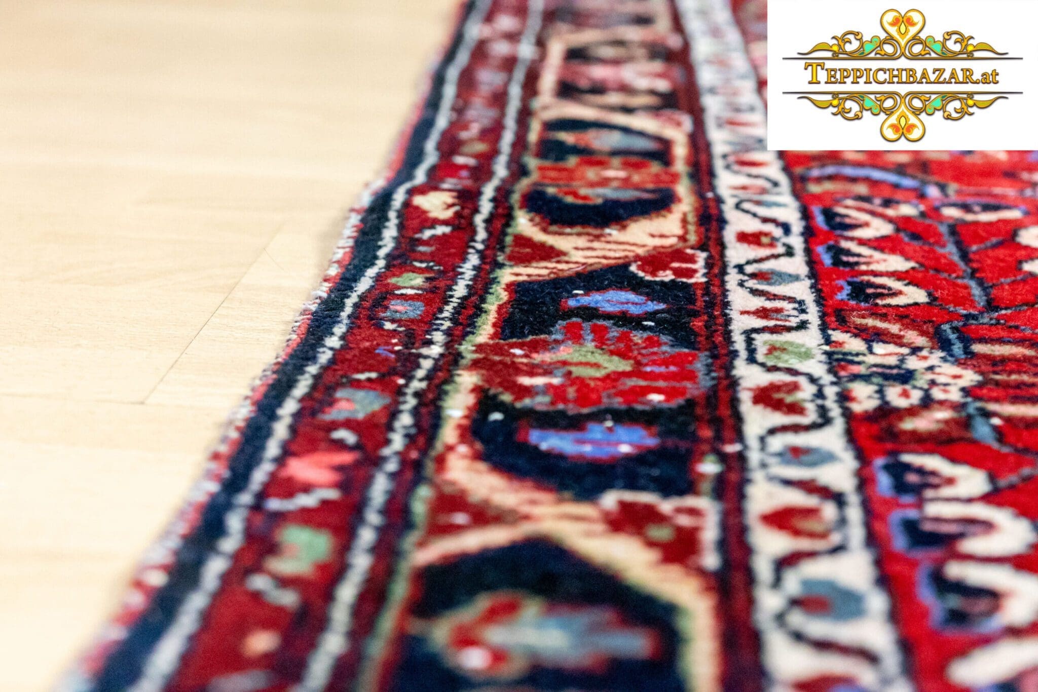 Perserteppich Malayer 201 x 107 cm handgeknüpft (Verkauft)