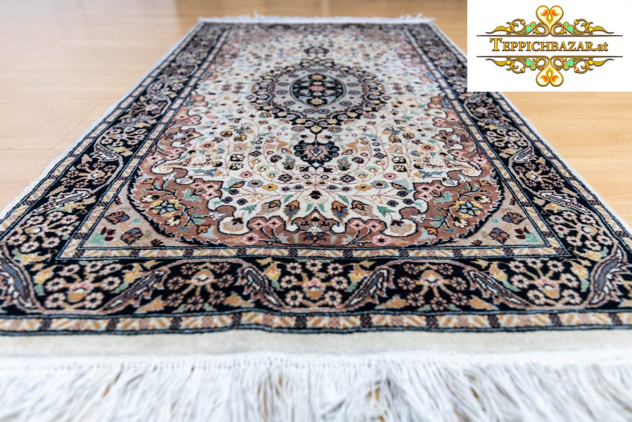 Perserteppich Kaschmir 127 x 78 cm handgeknüpft (Verkauft)
