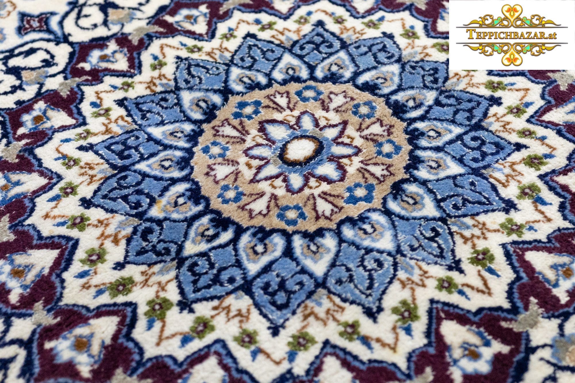 Perserteppich Nain 350 x 246 cm Wolle handgeknüpft (Verkauft)