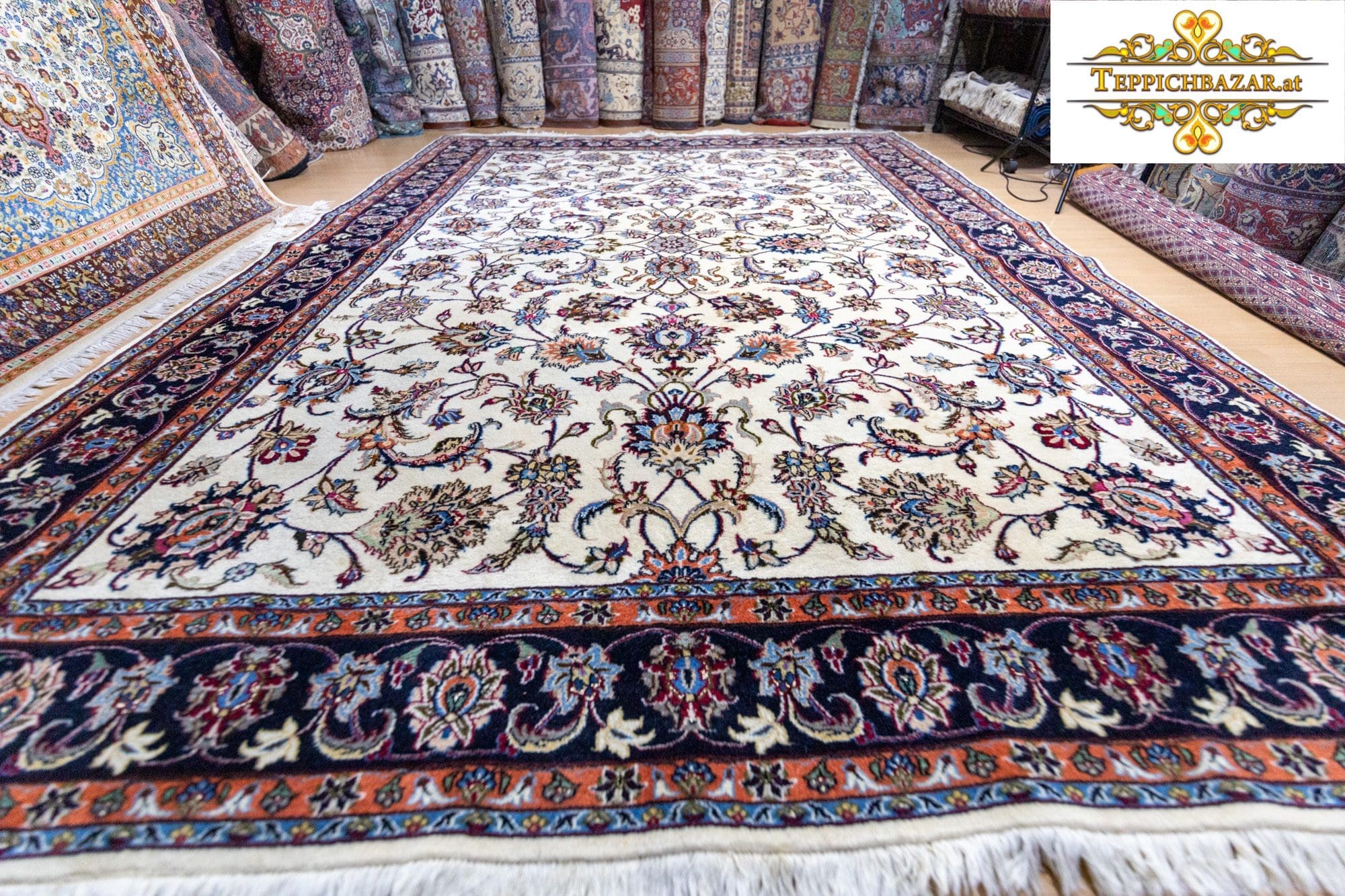 Perserteppich Tabriz 326 x 246 cm Wolle handgeknüpft