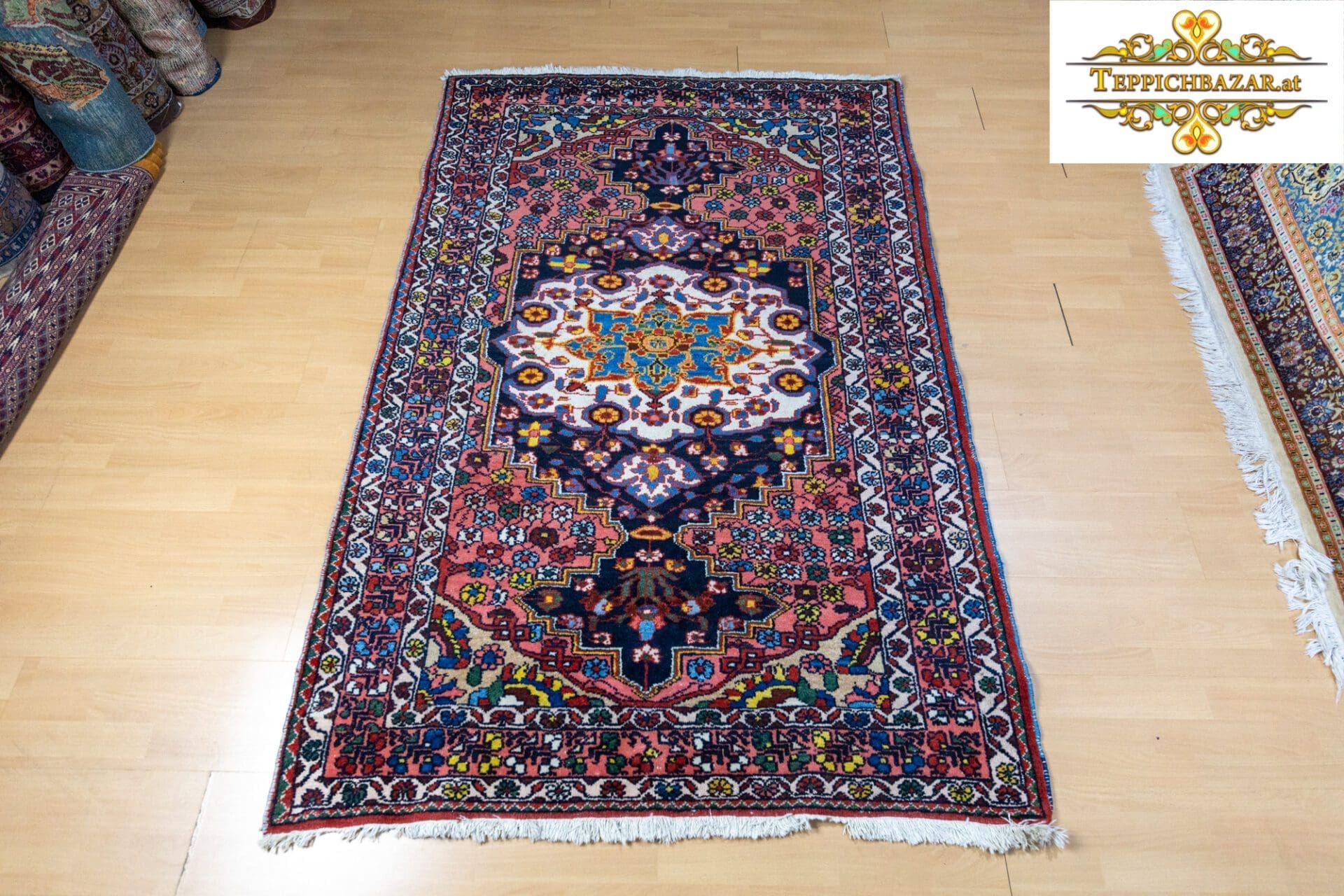 Perserteppich Hamedan 204 x 137 cm Wolle handgeknüpft