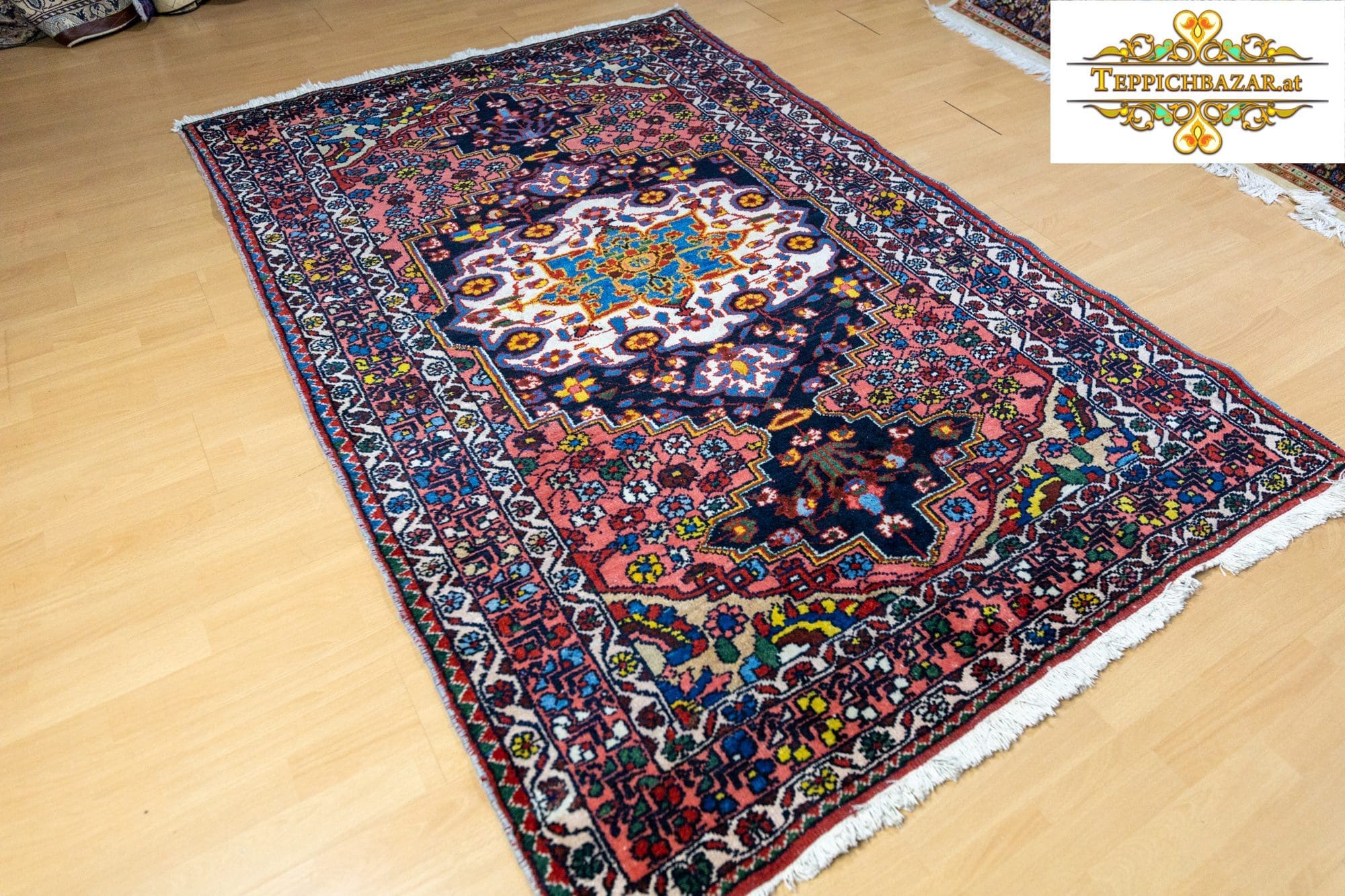 Perserteppich Hamedan 204 x 137 cm Wolle handgeknüpft