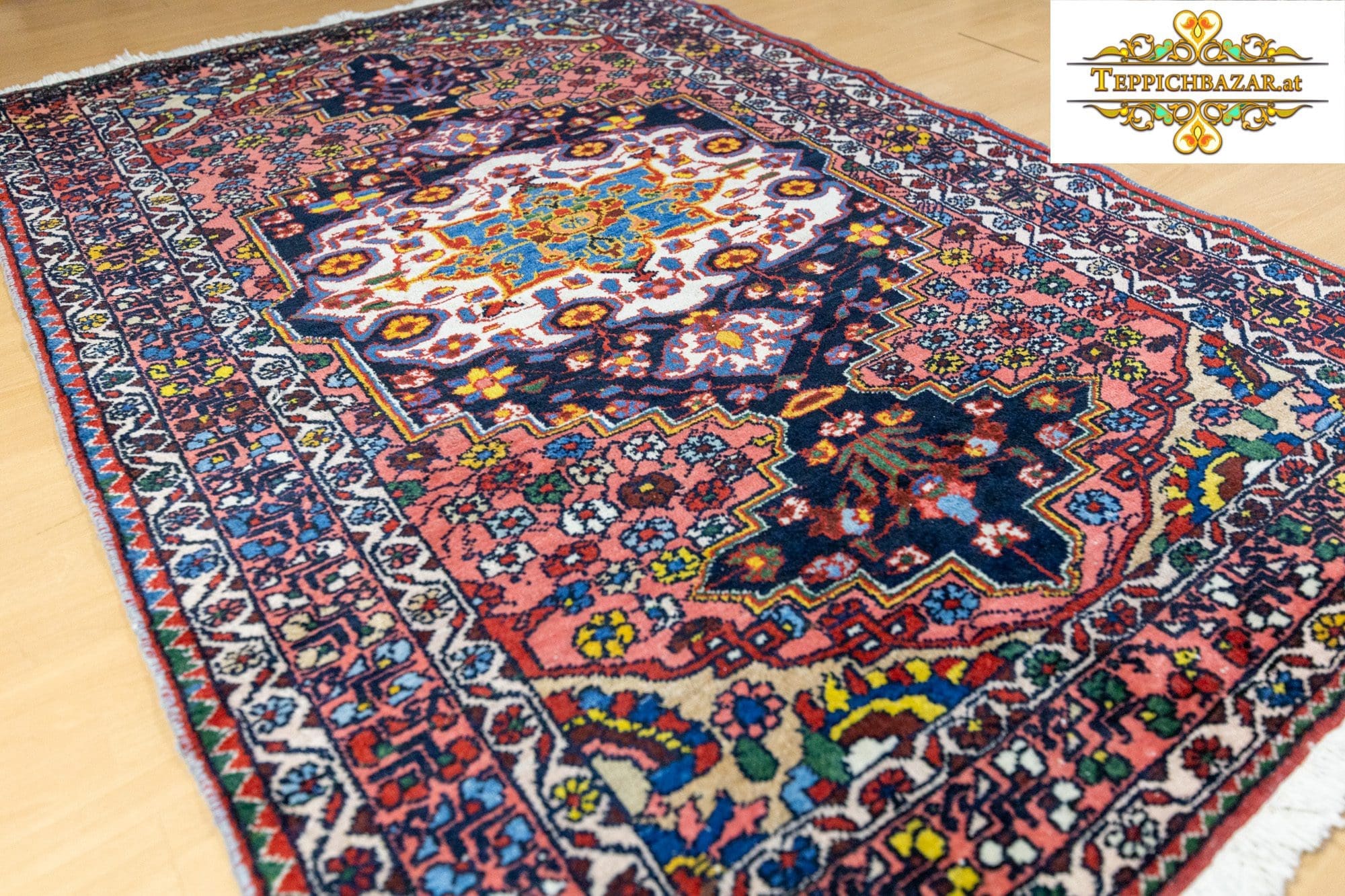 Perserteppich Hamedan 204 x 137 cm Wolle handgeknüpft