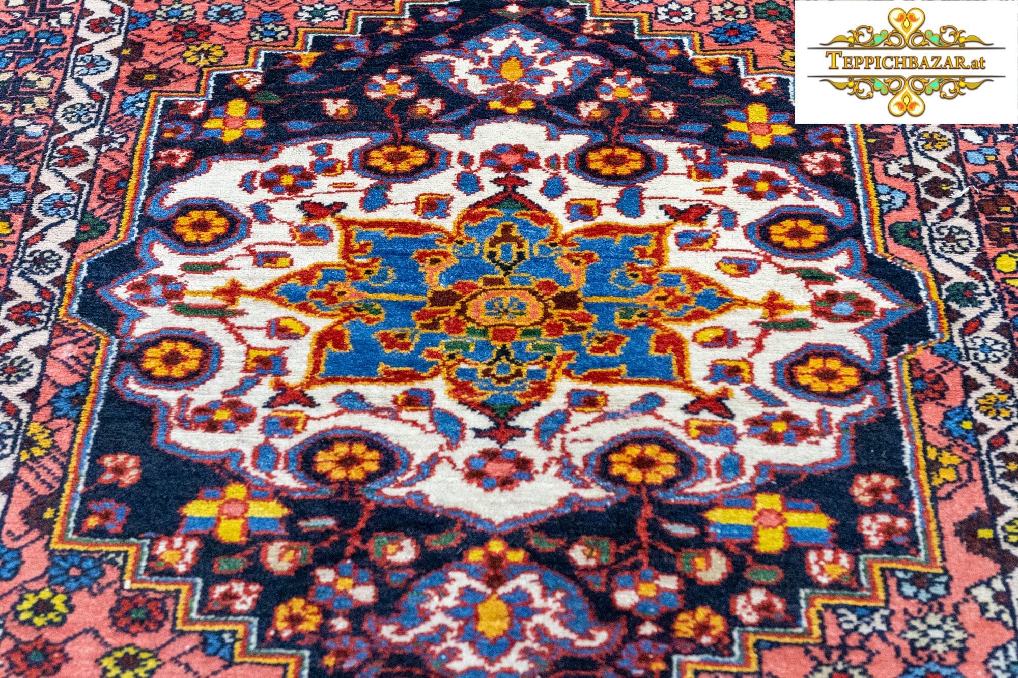 Perserteppich Hamedan 204 x 137 cm Wolle handgeknüpft