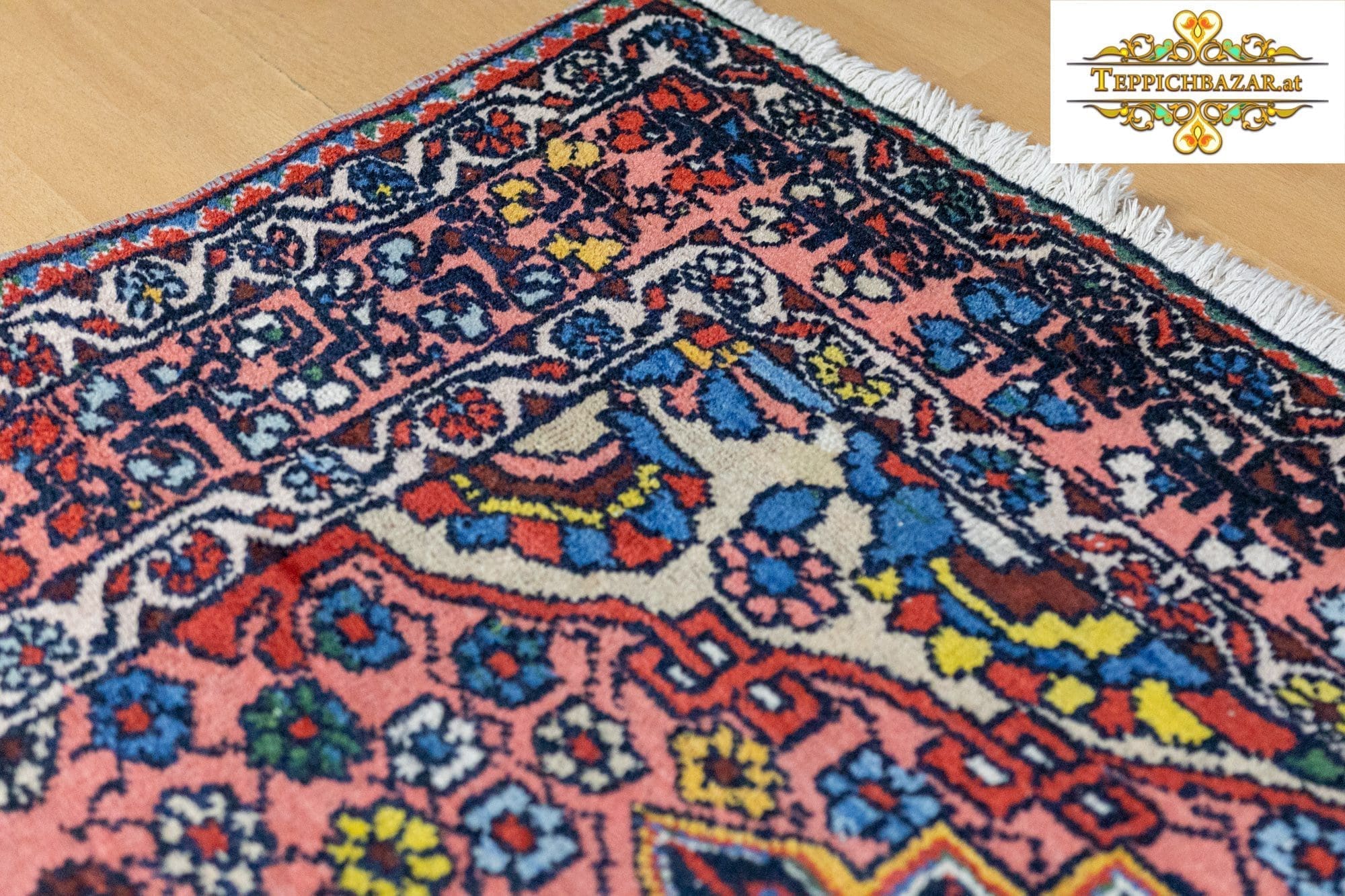 Perserteppich Hamedan 204 x 137 cm Wolle handgeknüpft