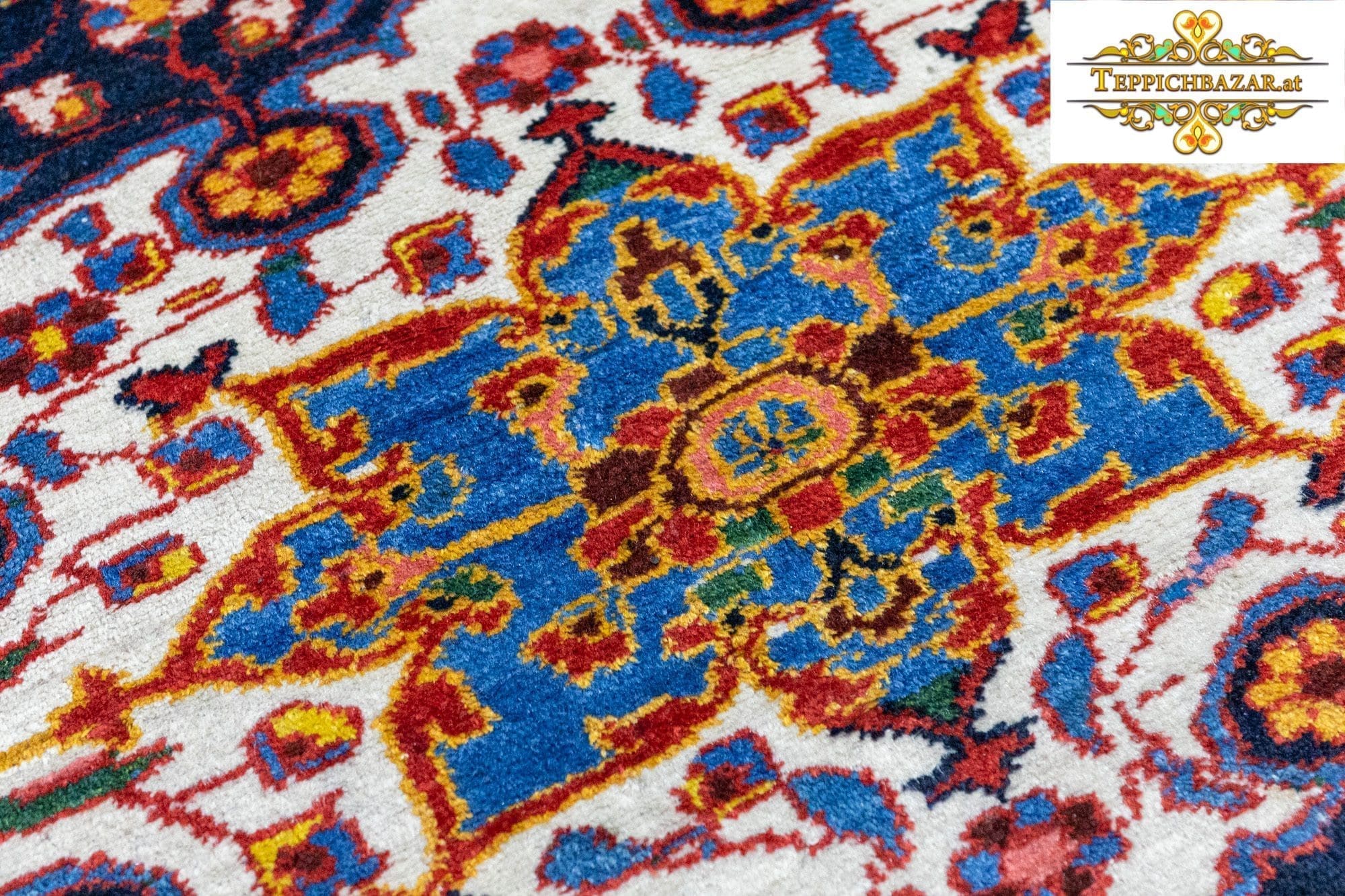 Perserteppich Hamedan 204 x 137 cm Wolle handgeknüpft